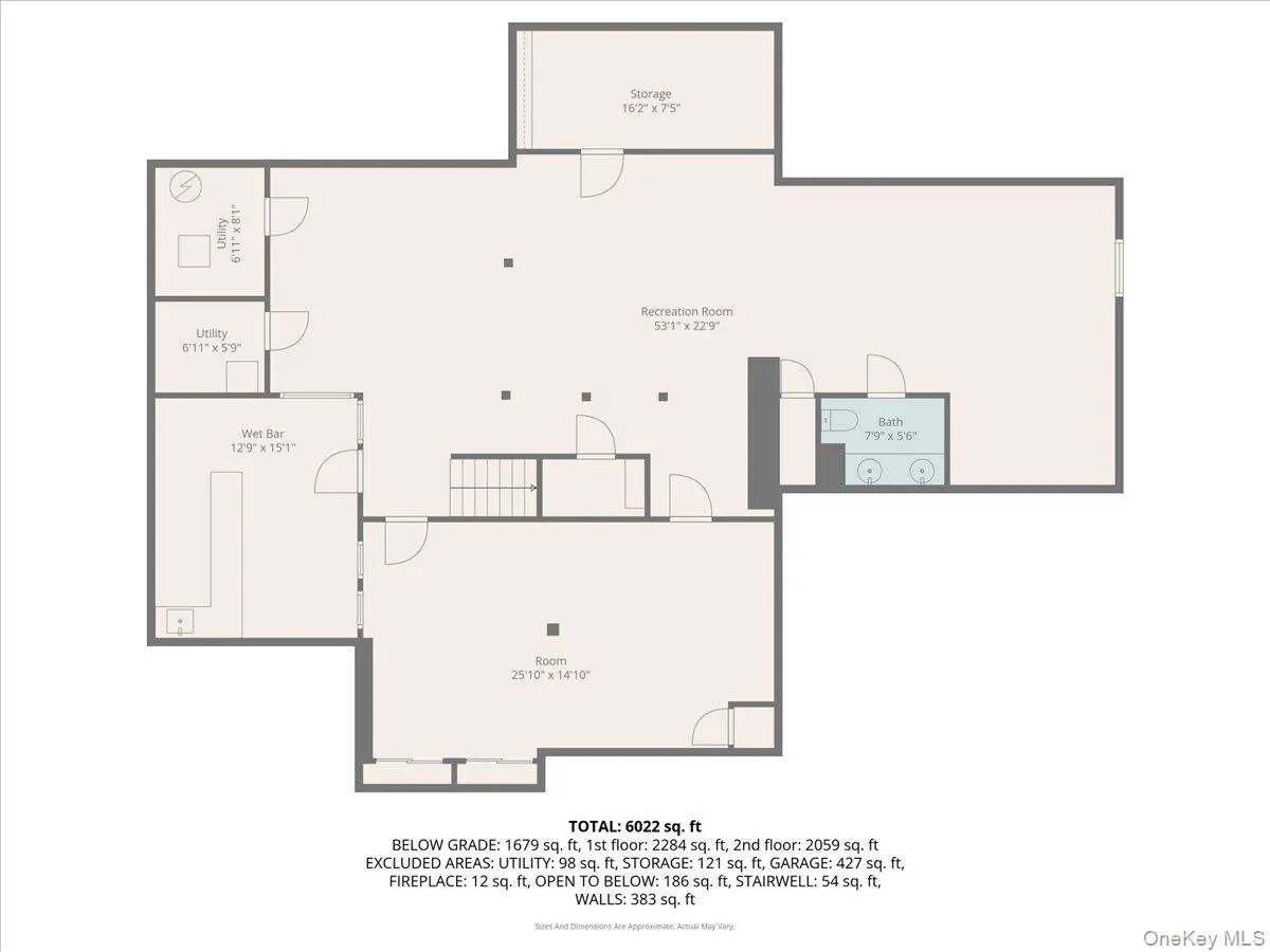 Basement View of room layout Basement View of room layout
