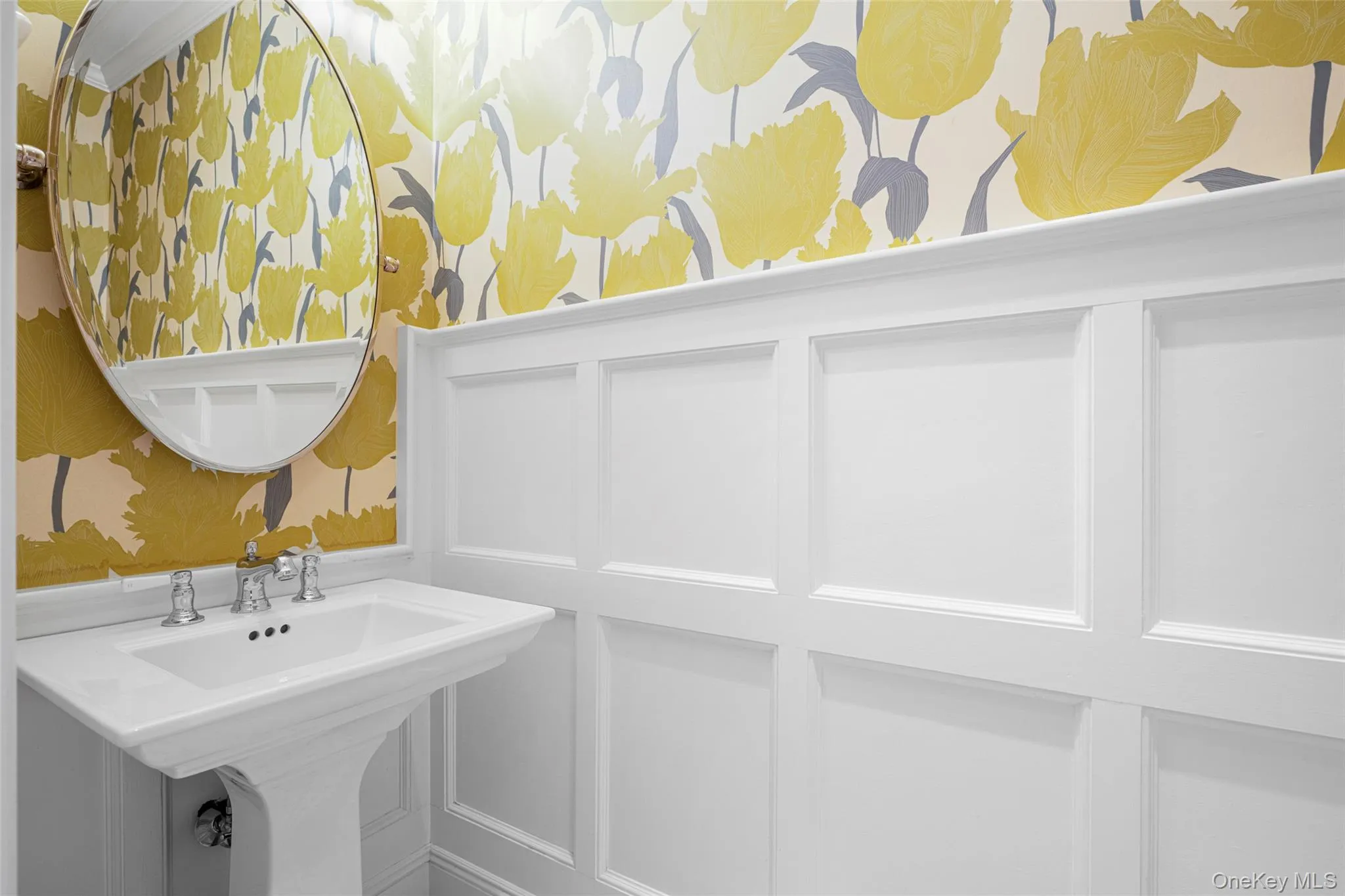 Beautiful powder room on first floor Beautiful powder room on first floor