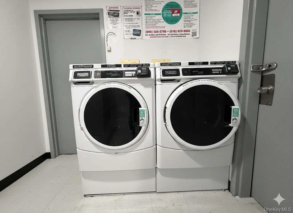 Community laundry with washer and dryer Community laundry with washer and dryer