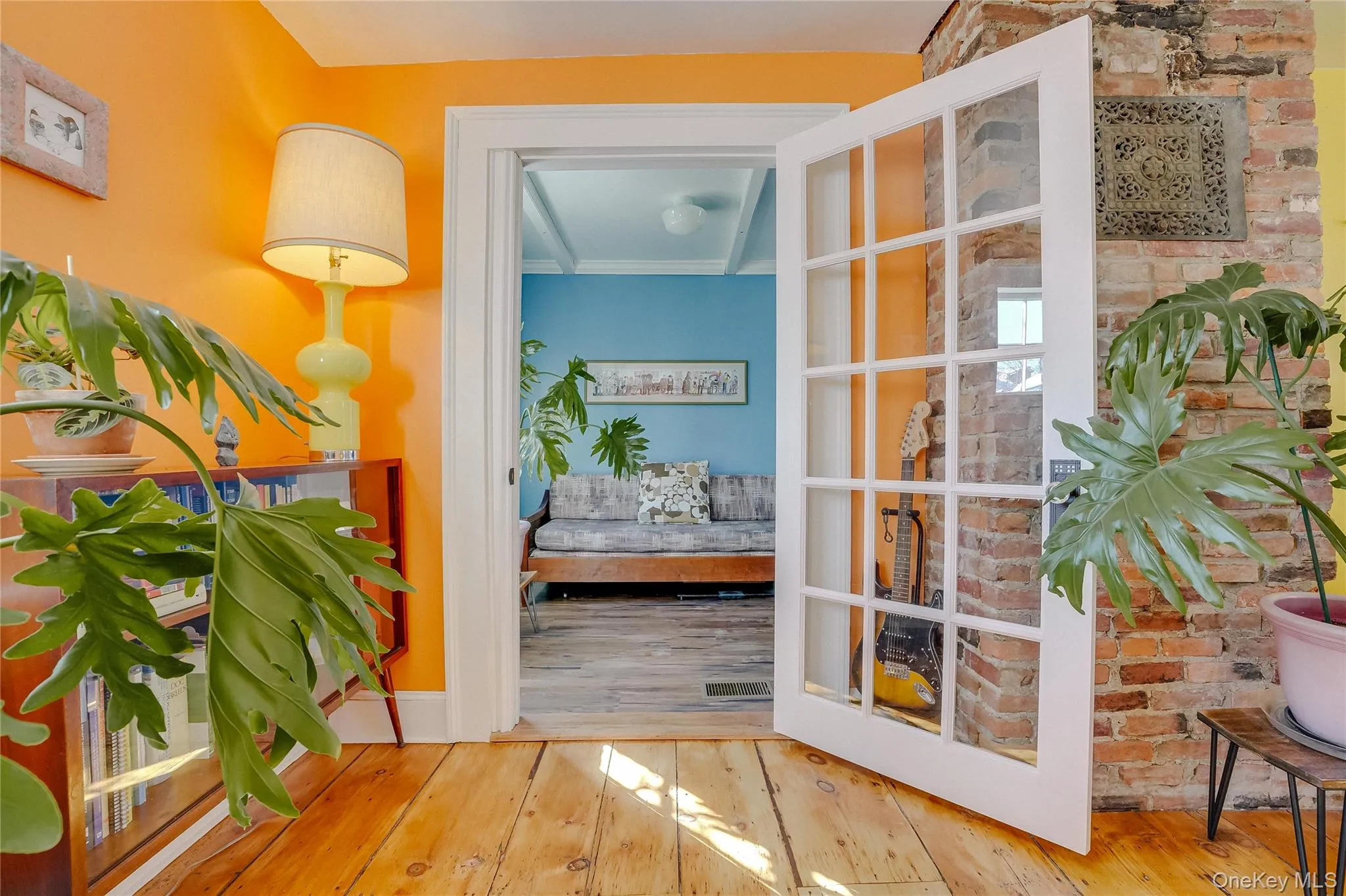 French doors leading to the office. French doors leading to the office.