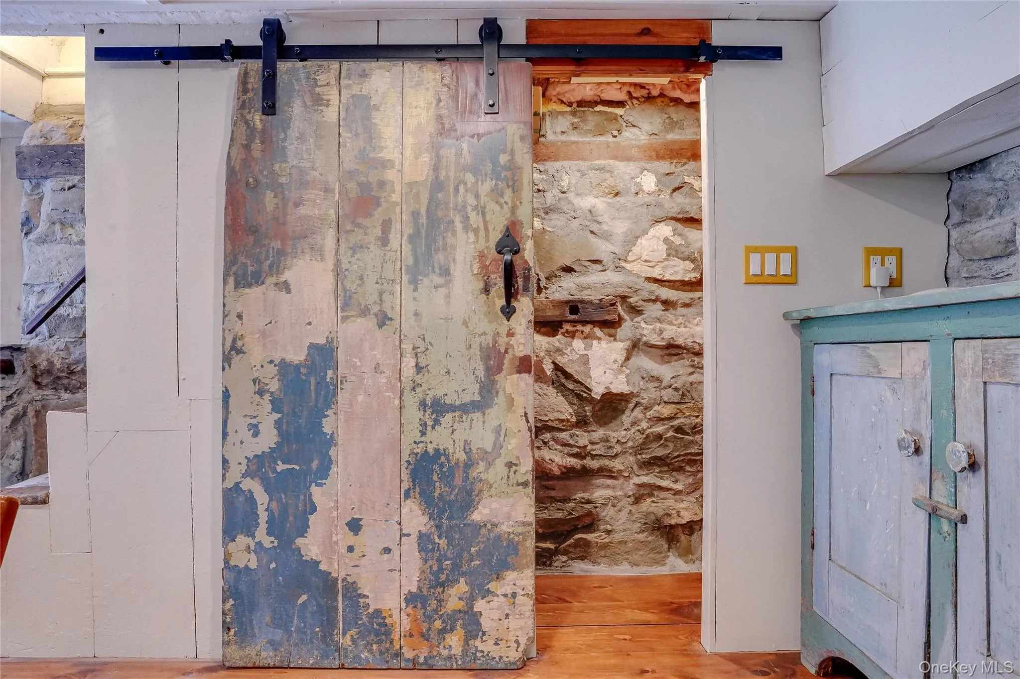Original front door to the house, leading to pantry/closet. Original front door to the house, leading to pantry/closet.