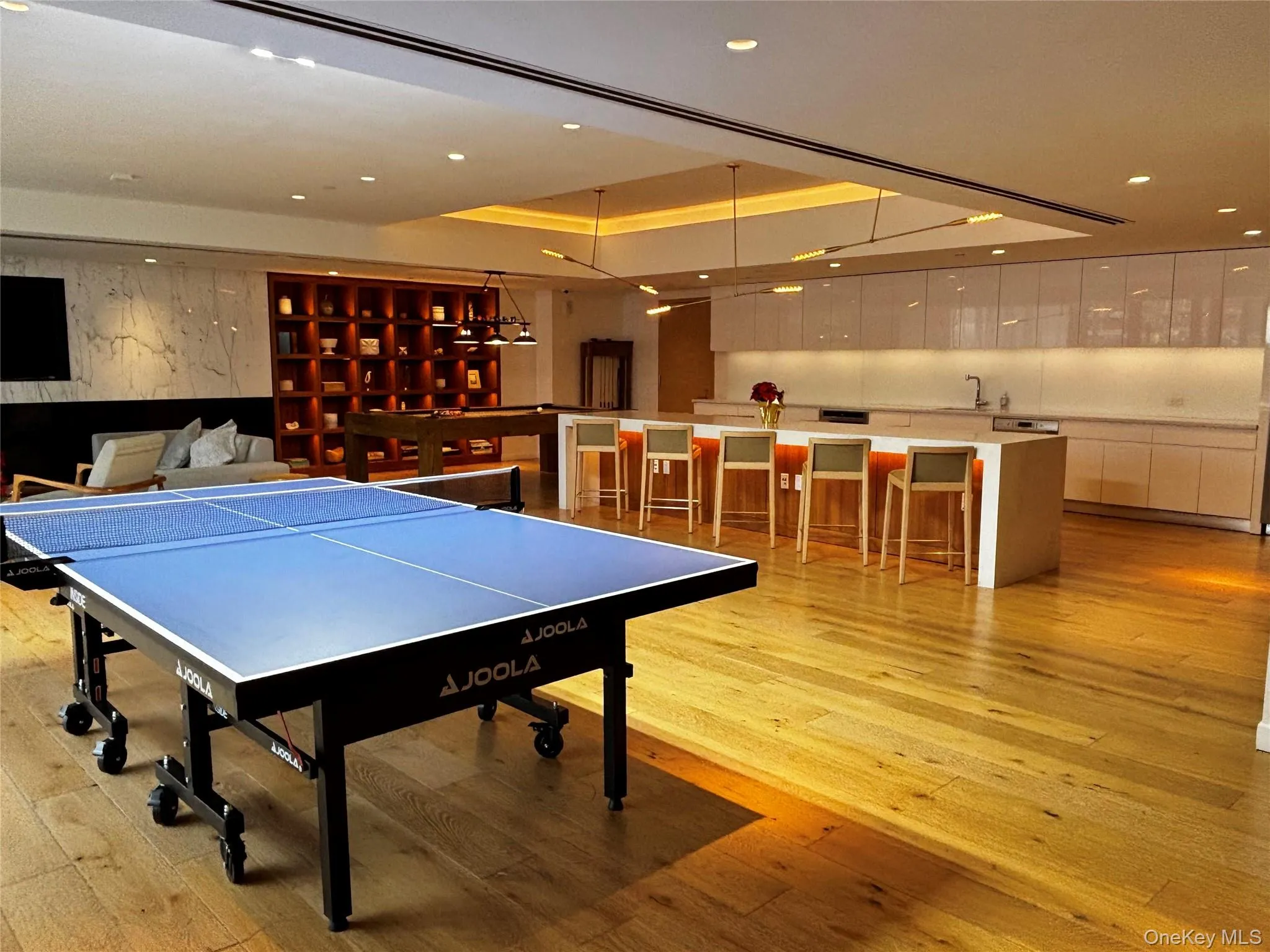 Rec room featuring recessed lighting Rec room featuring recessed lighting