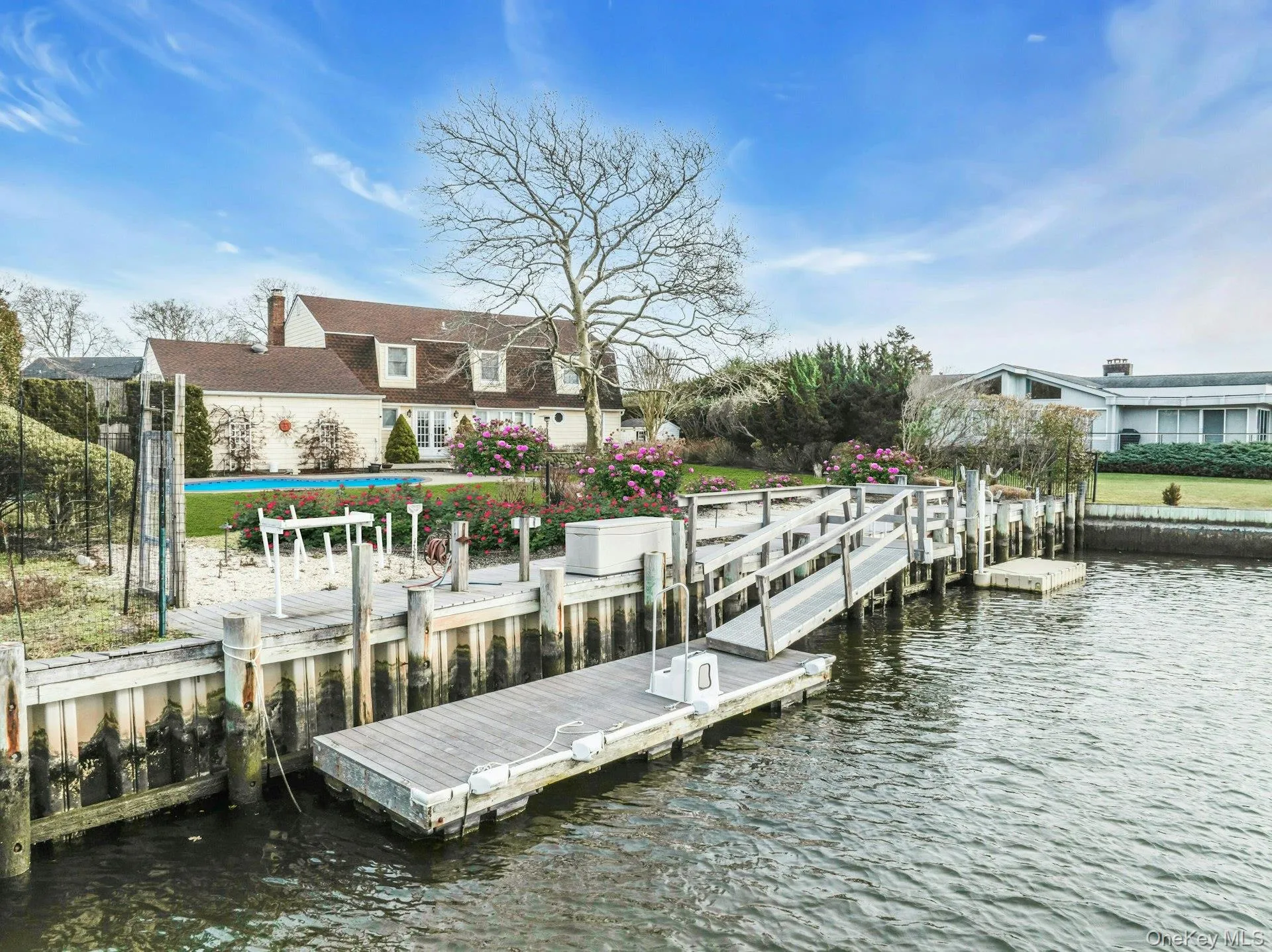 Dock featuring a water view