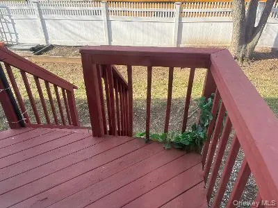 View of wooden deck View of wooden deck