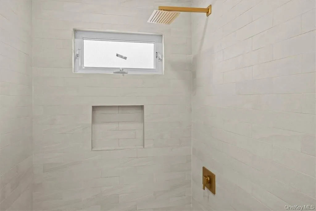 Bathroom view of tiled shower Bathroom view of tiled shower