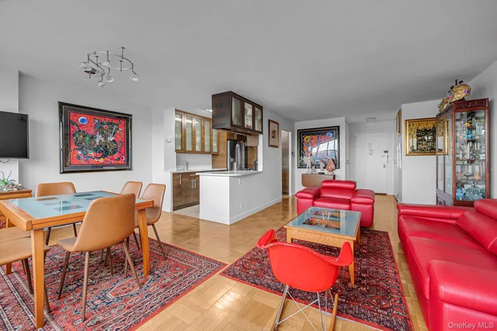 Living area with baseboards