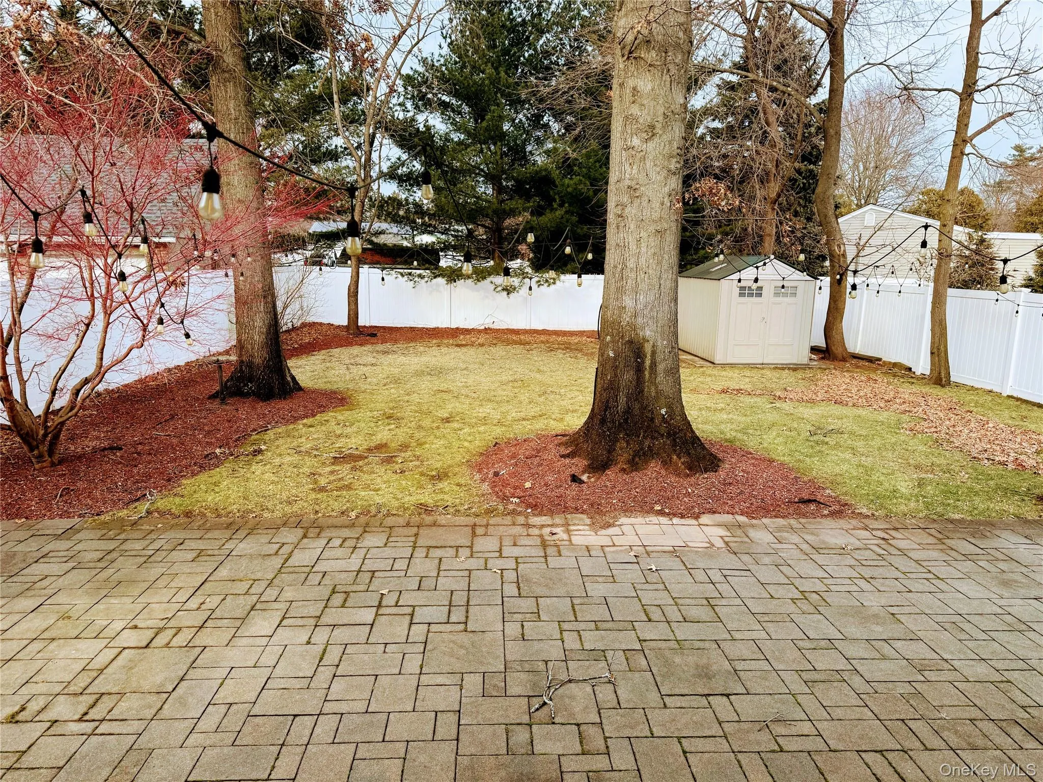 PVC Fenced backyard PVC Fenced backyard