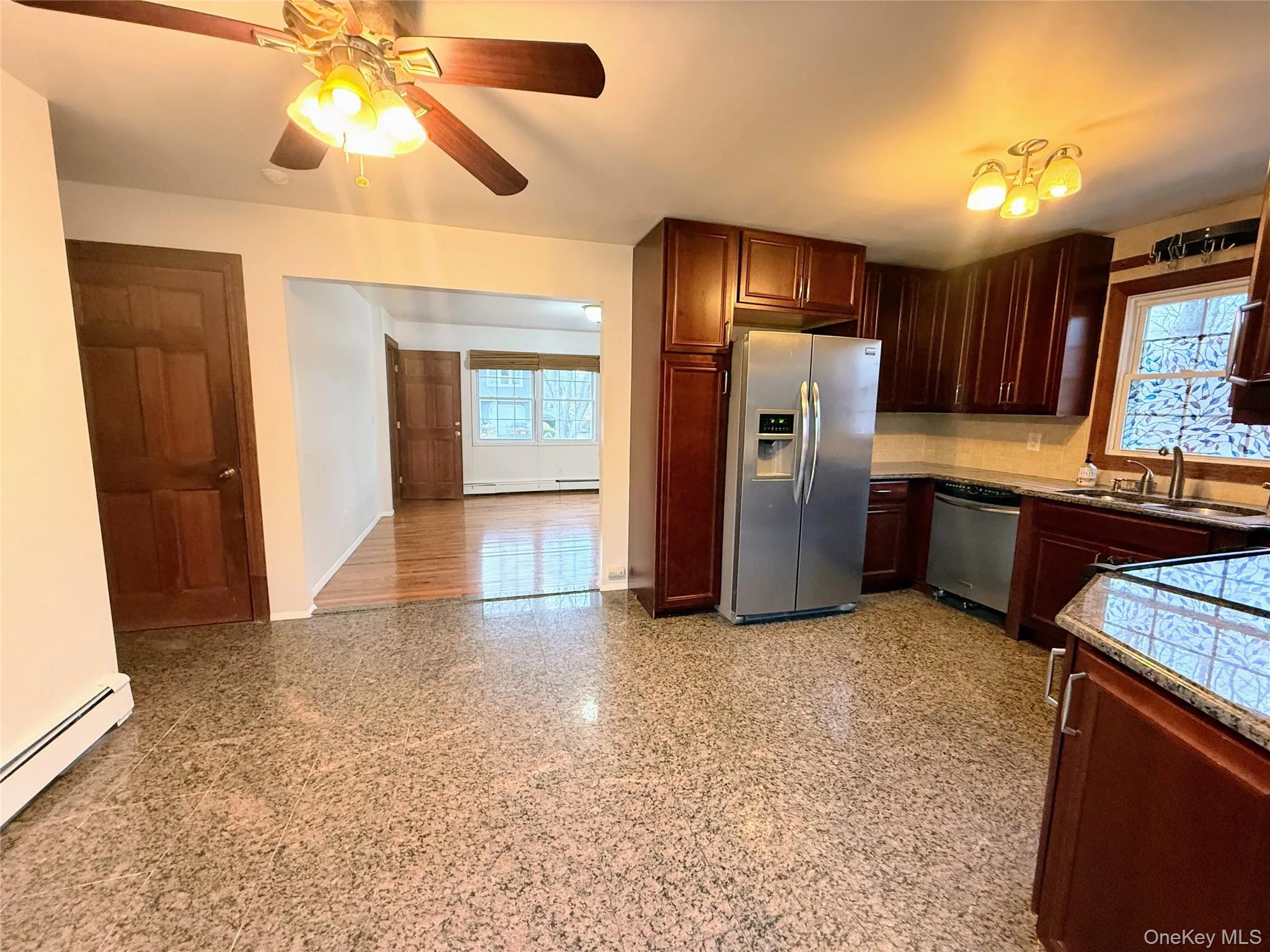 View from Kitchen into Living Room View from Kitchen into Living Room
