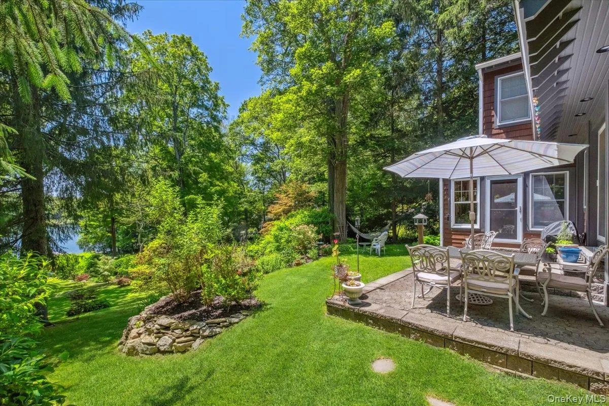 View of grassy yard featuring a patio View of grassy yard featuring a patio