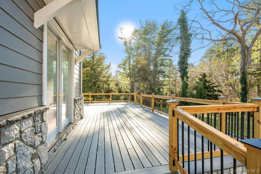 View of wooden deck View of wooden deck