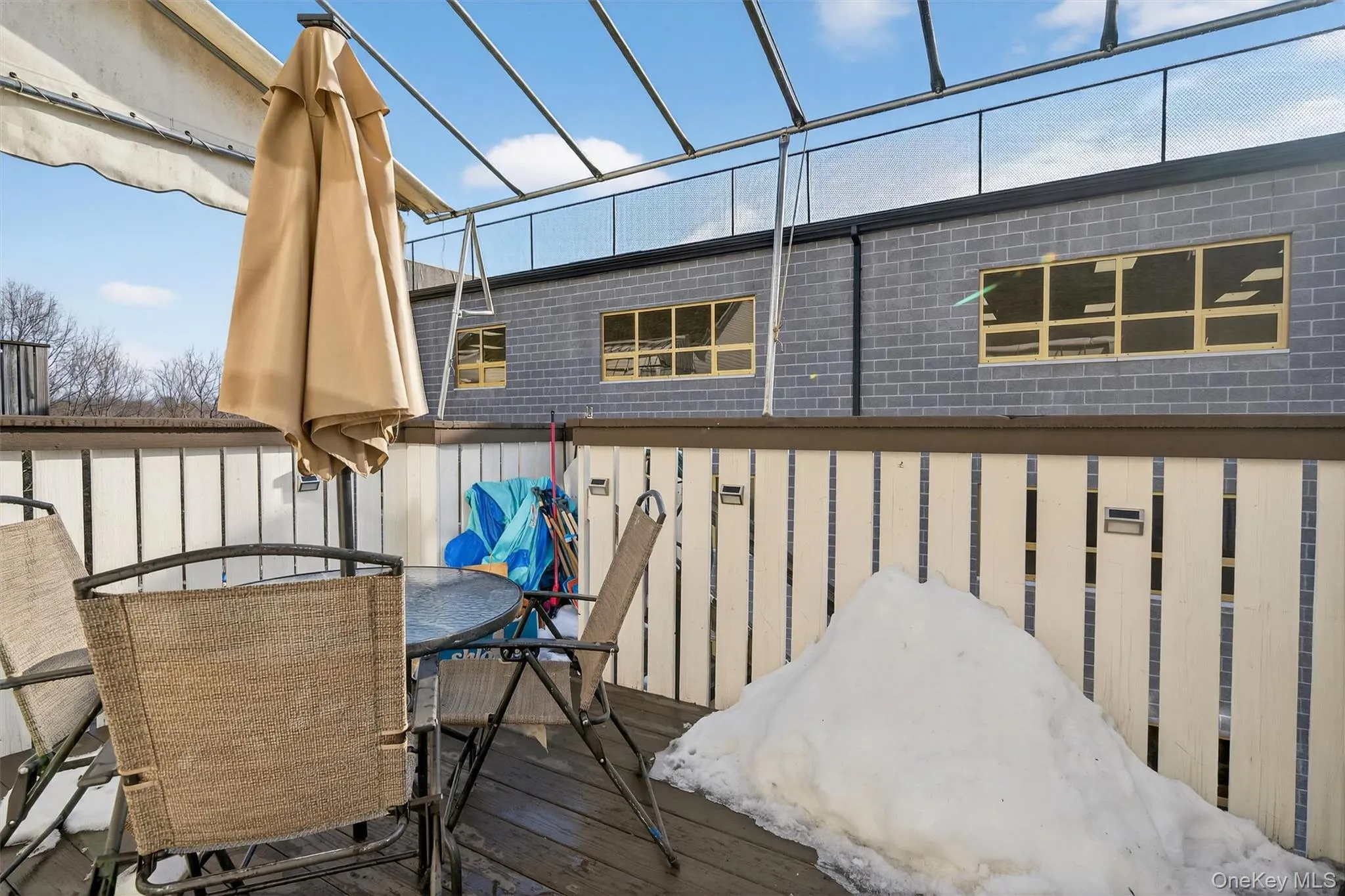 Deck featuring outdoor dining space Deck featuring outdoor dining space