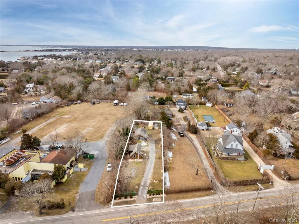 Aerial overview of property's location with property parcel outlined Aerial overview of property's location with property parcel outlined