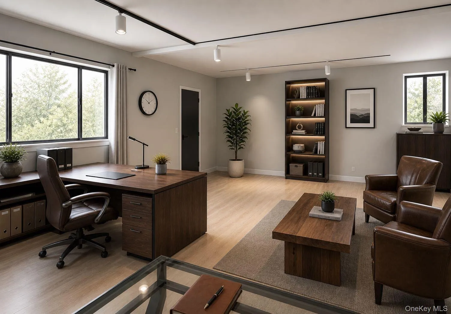 Virtually Staged Home Office Virtually Staged Home Office