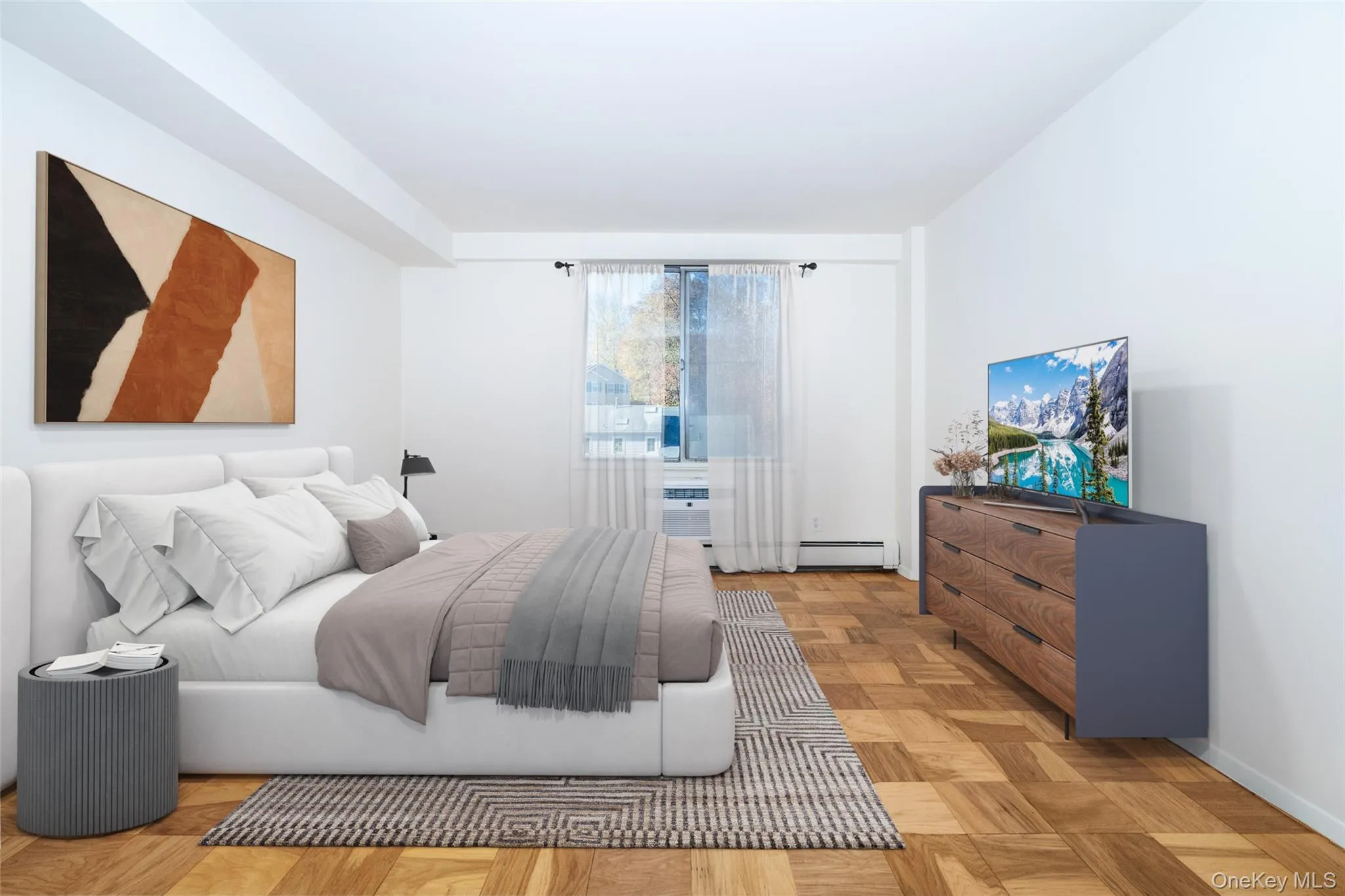 Bedroom- virtually staged Bedroom- virtually staged