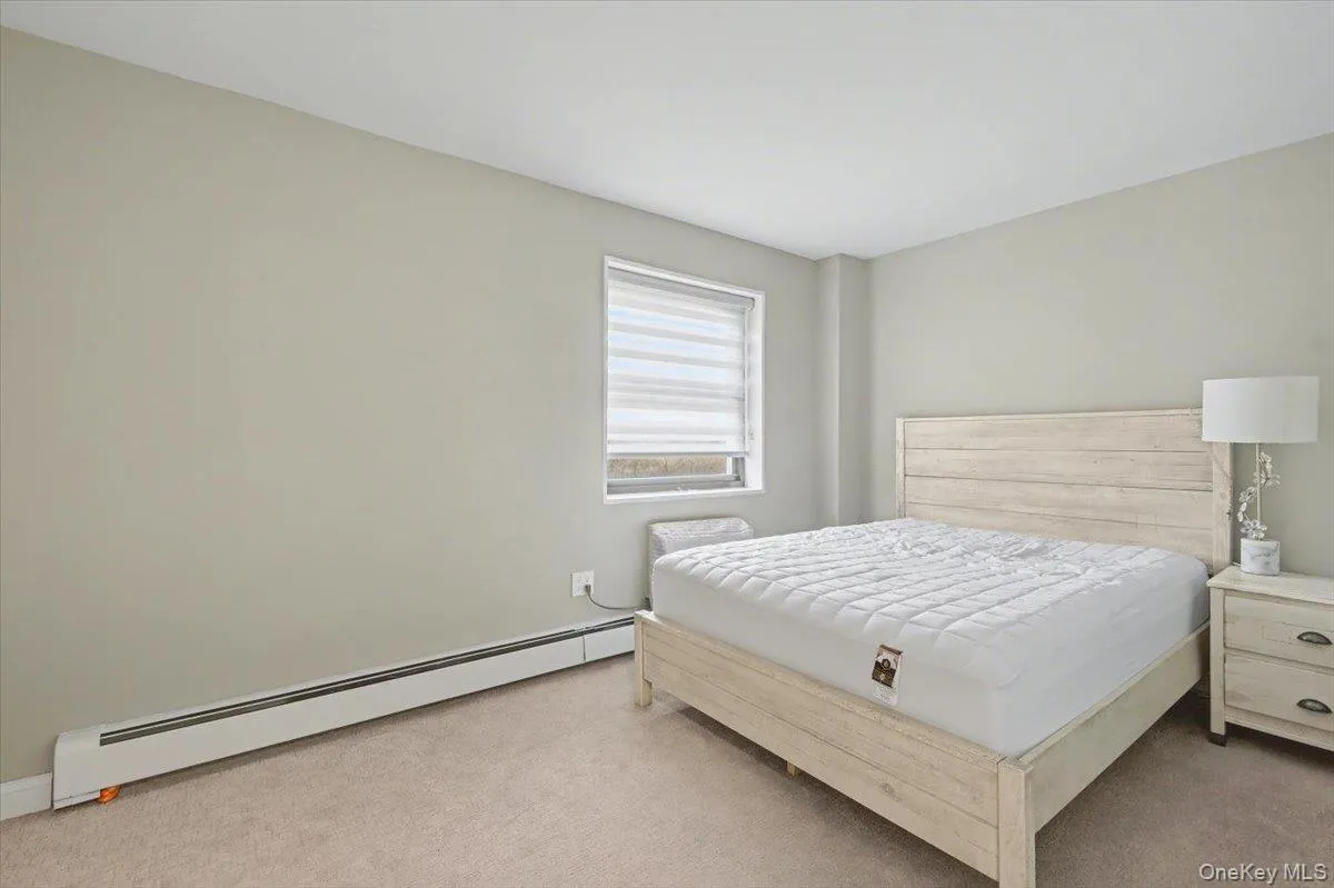 Bedroom featuring a baseboard heating unit and carpet Bedroom featuring a baseboard heating unit and carpet