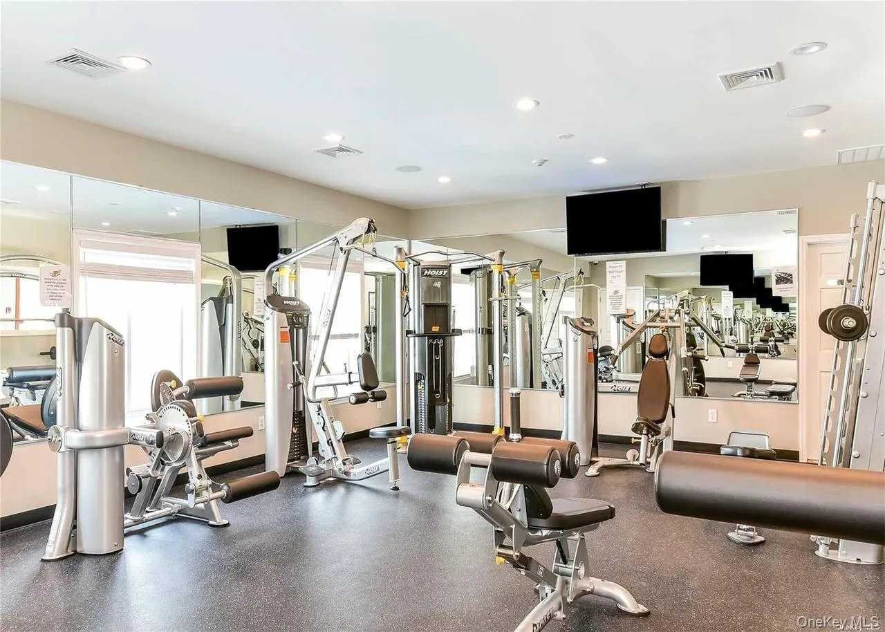 Gym with recessed lighting Gym with recessed lighting