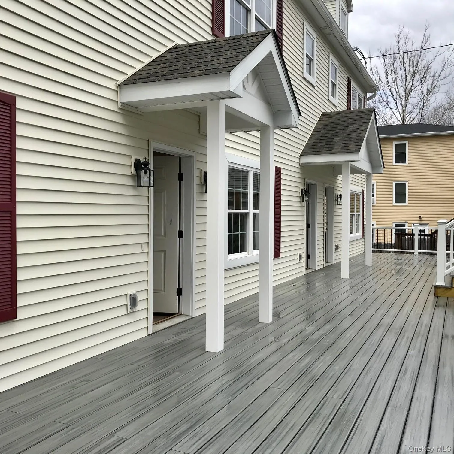 View of wooden terrace View of wooden terrace