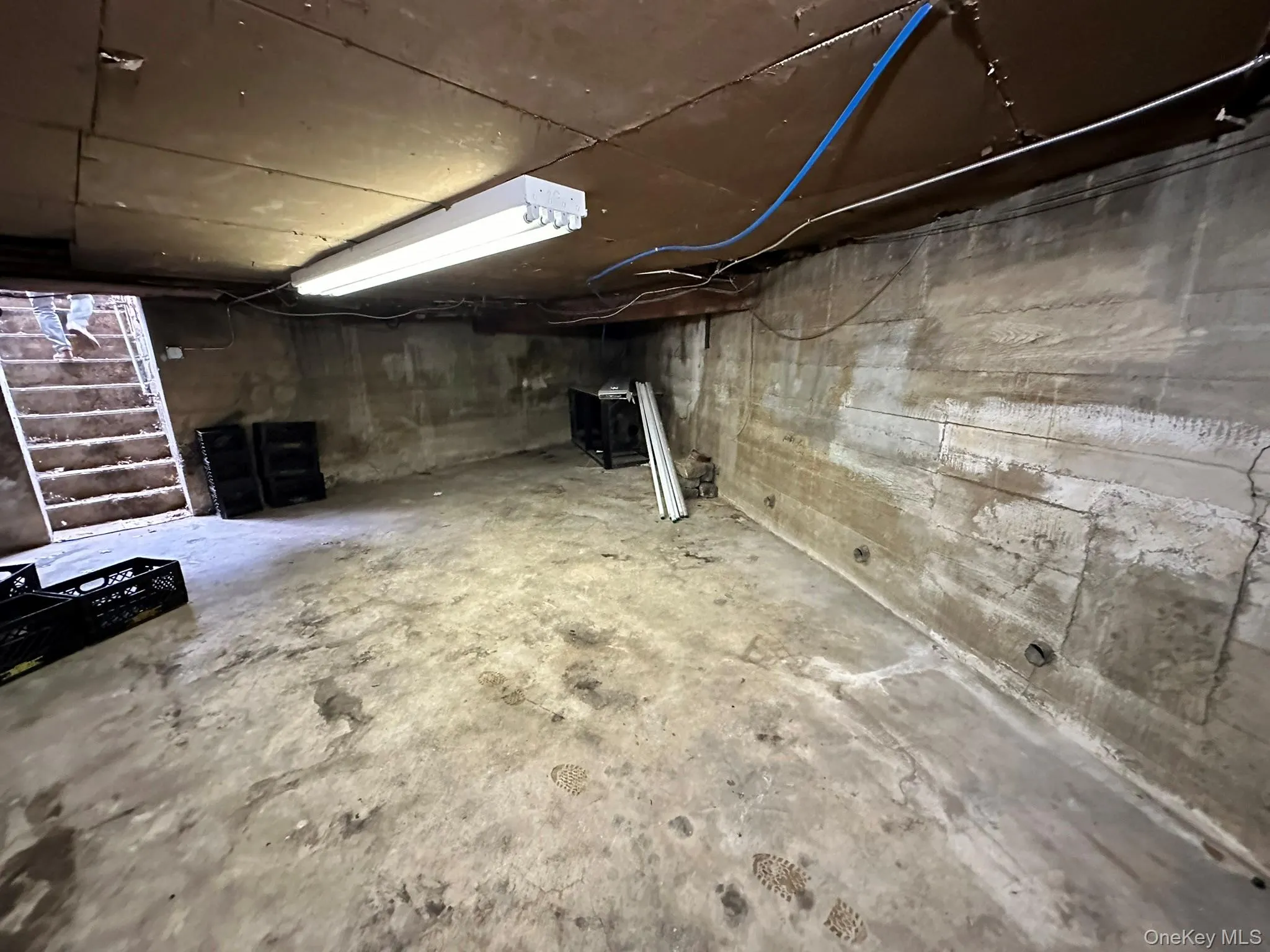 View of unfinished basement View of unfinished basement