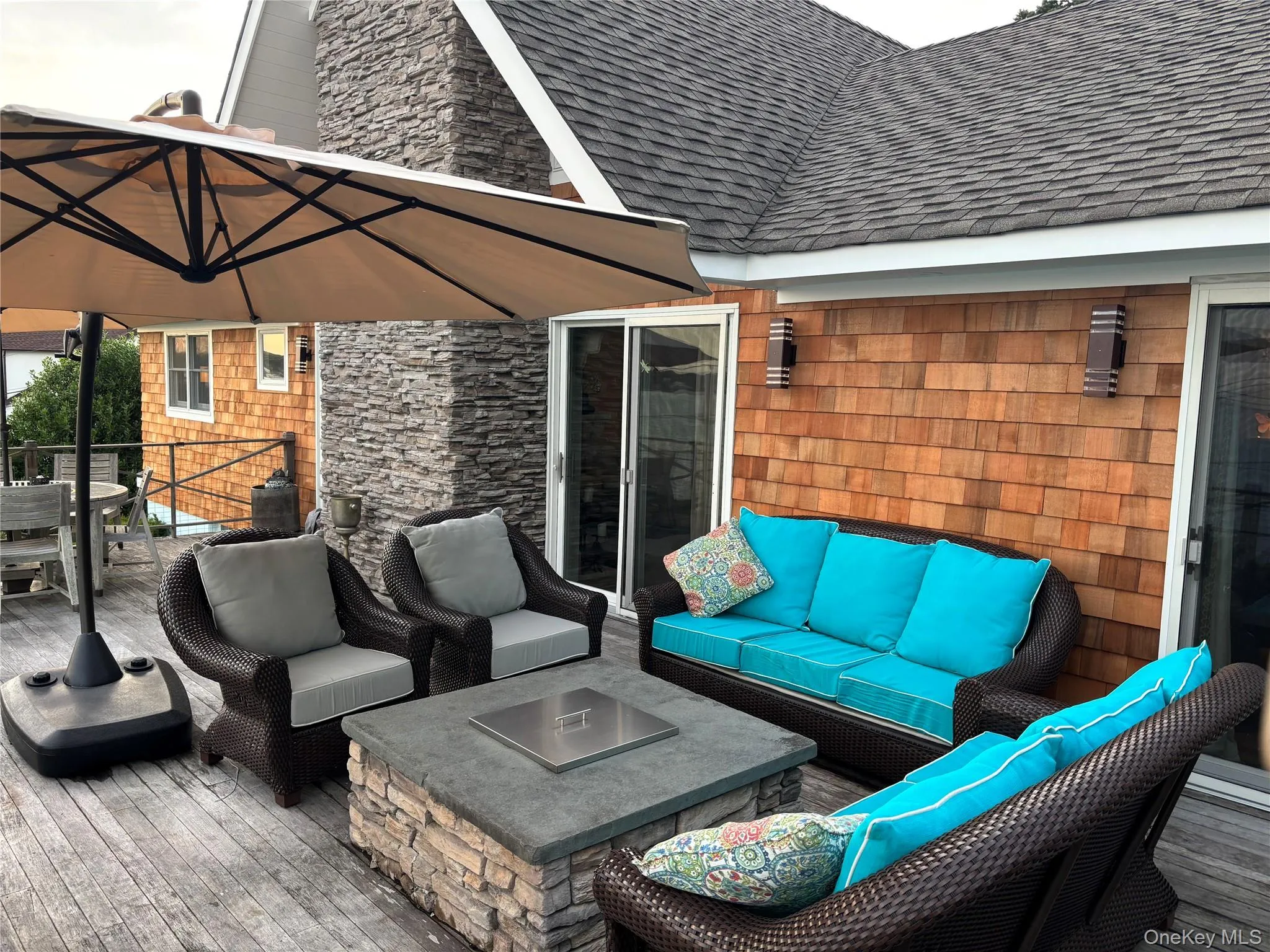 Deck featuring an outdoor living space Deck featuring an outdoor living space