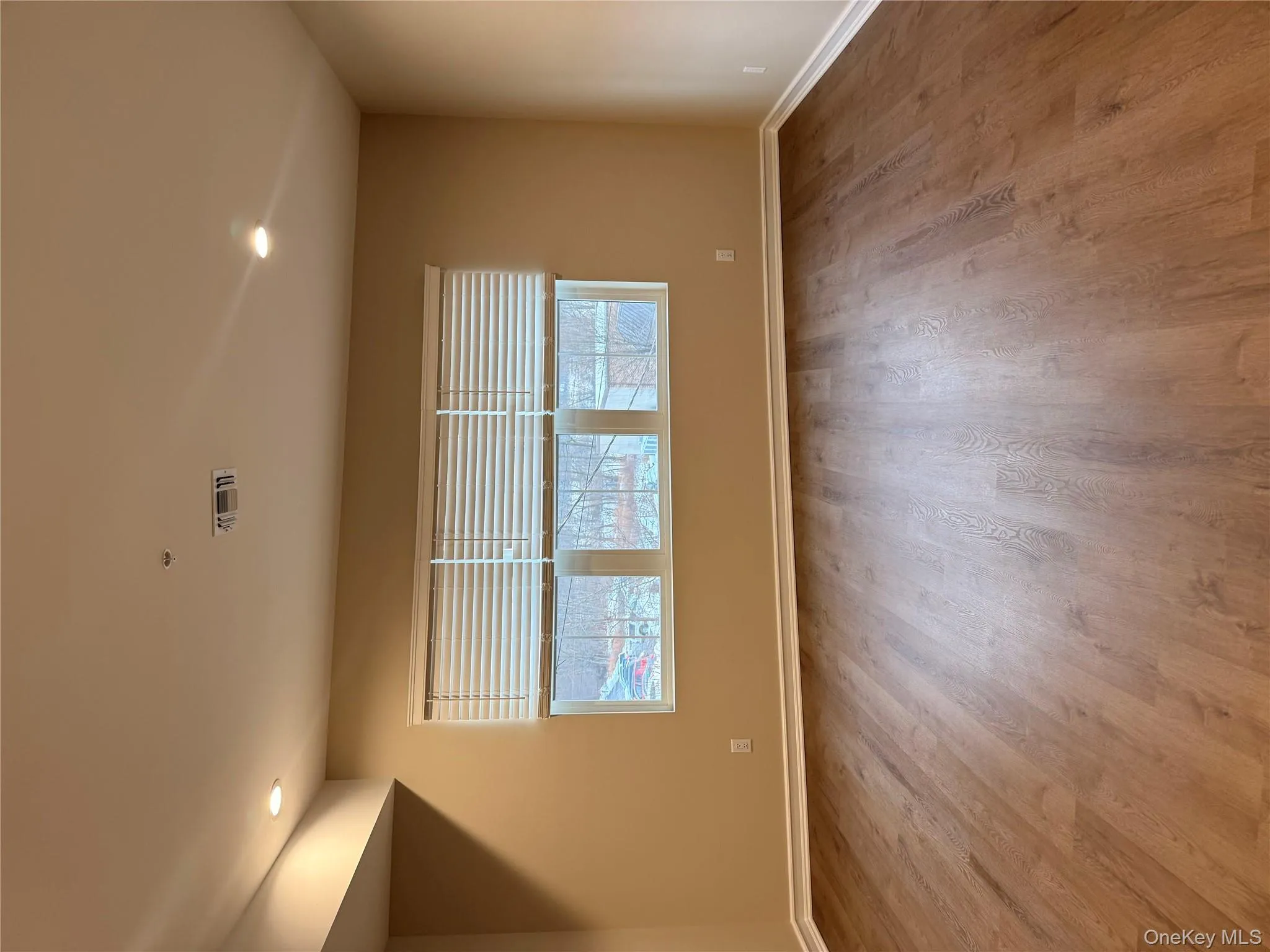 Unfurnished room with recessed lighting, plenty of natural light, and light wood finished floors Unfurnished room with recessed lighting, plenty of natural light, and light wood finished floors