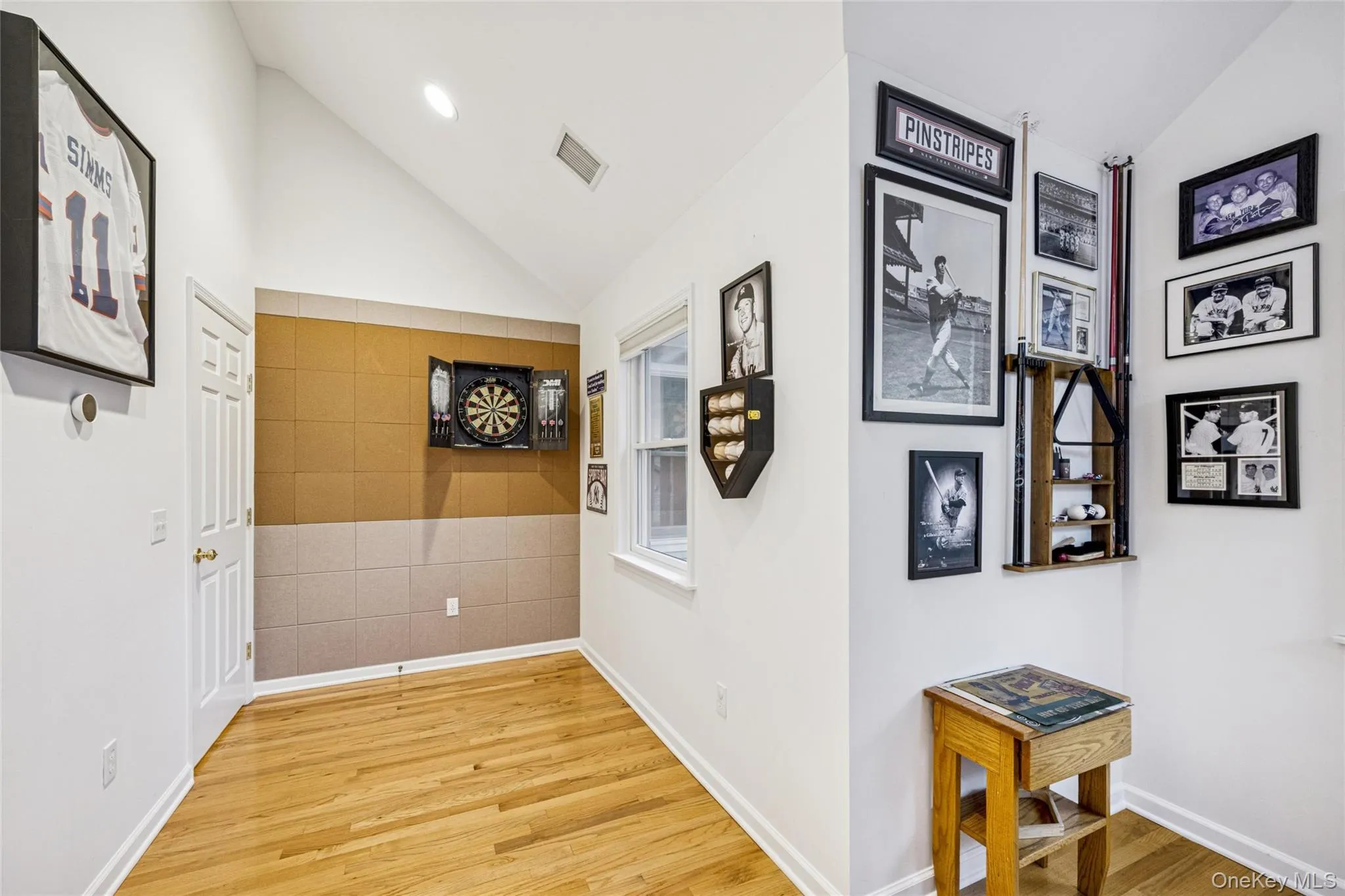 Dart board in the game room. Dart board in the game room.
