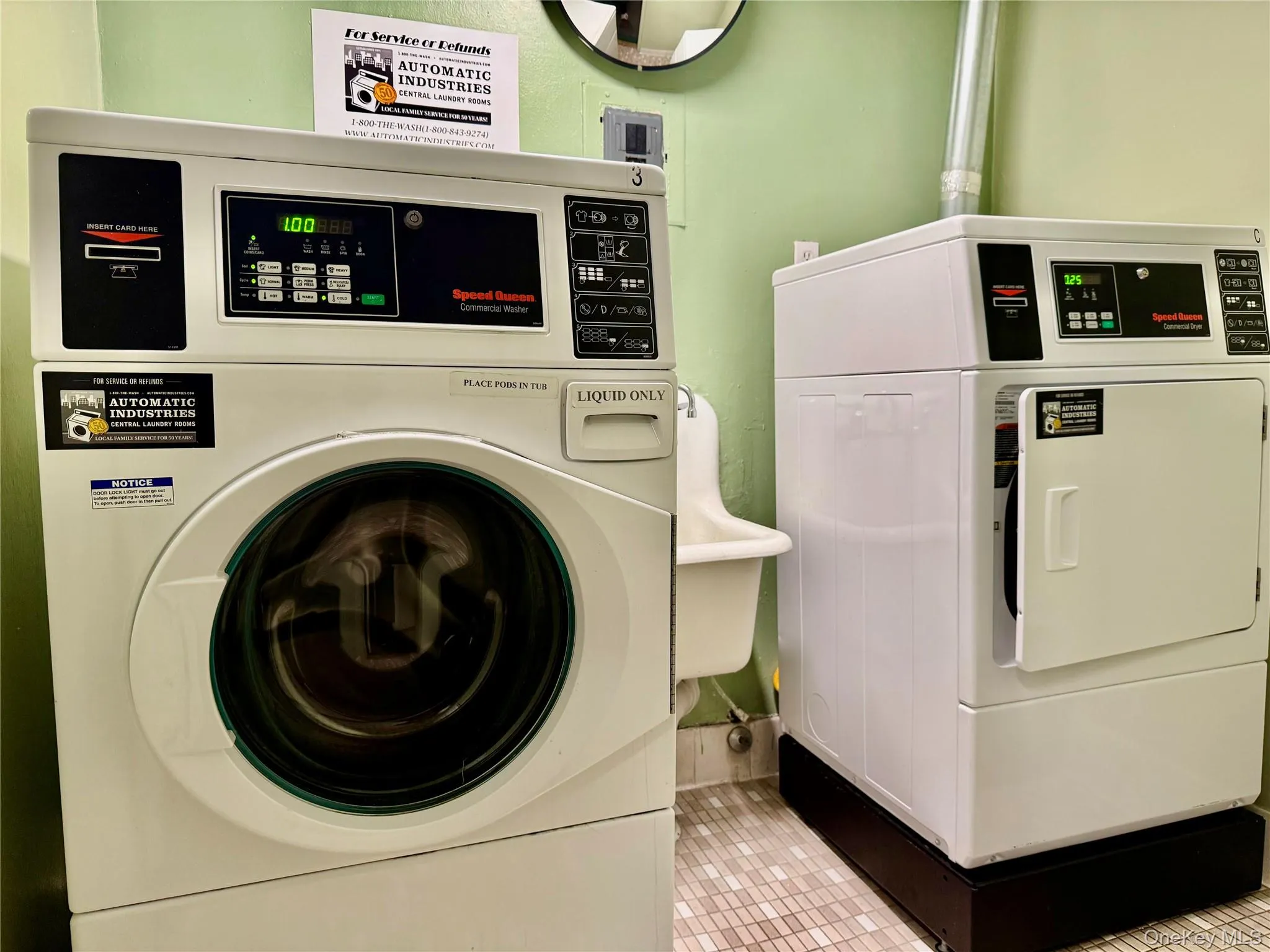 View of laundry area View of laundry area