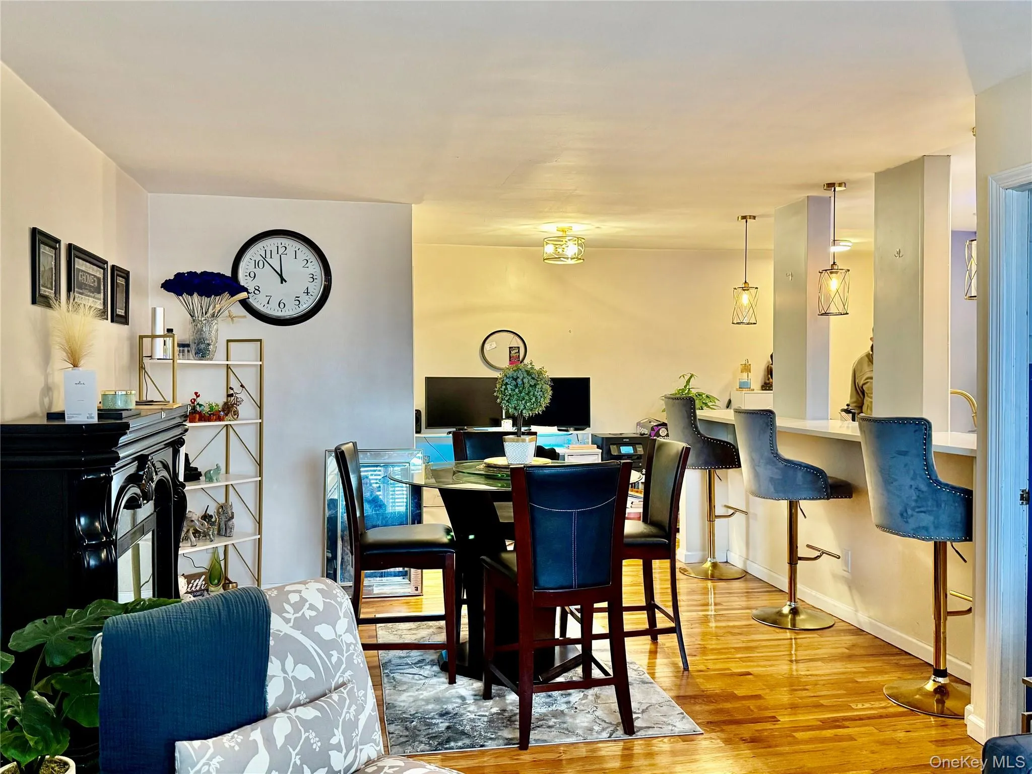 Dining area with light wood finished floors and baseboards Dining area with light wood finished floors and baseboards