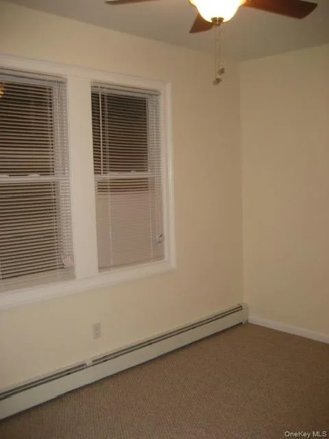 baseboard heating unit, ceiling fan, and carpet baseboard heating unit, ceiling fan, and carpet