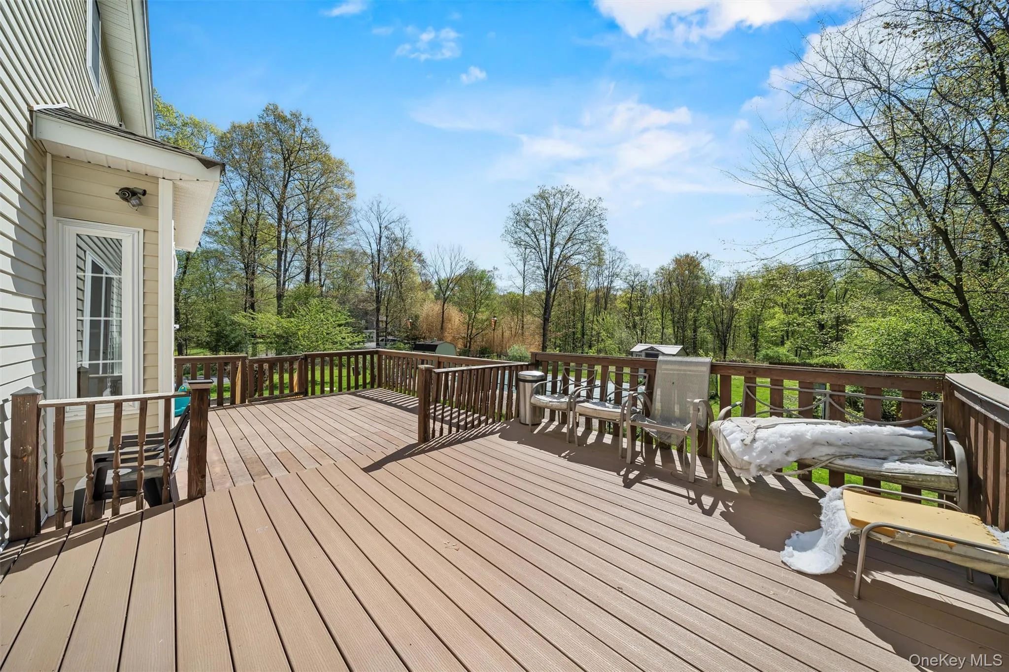 Deck featuring outdoor dining area Deck featuring outdoor dining area