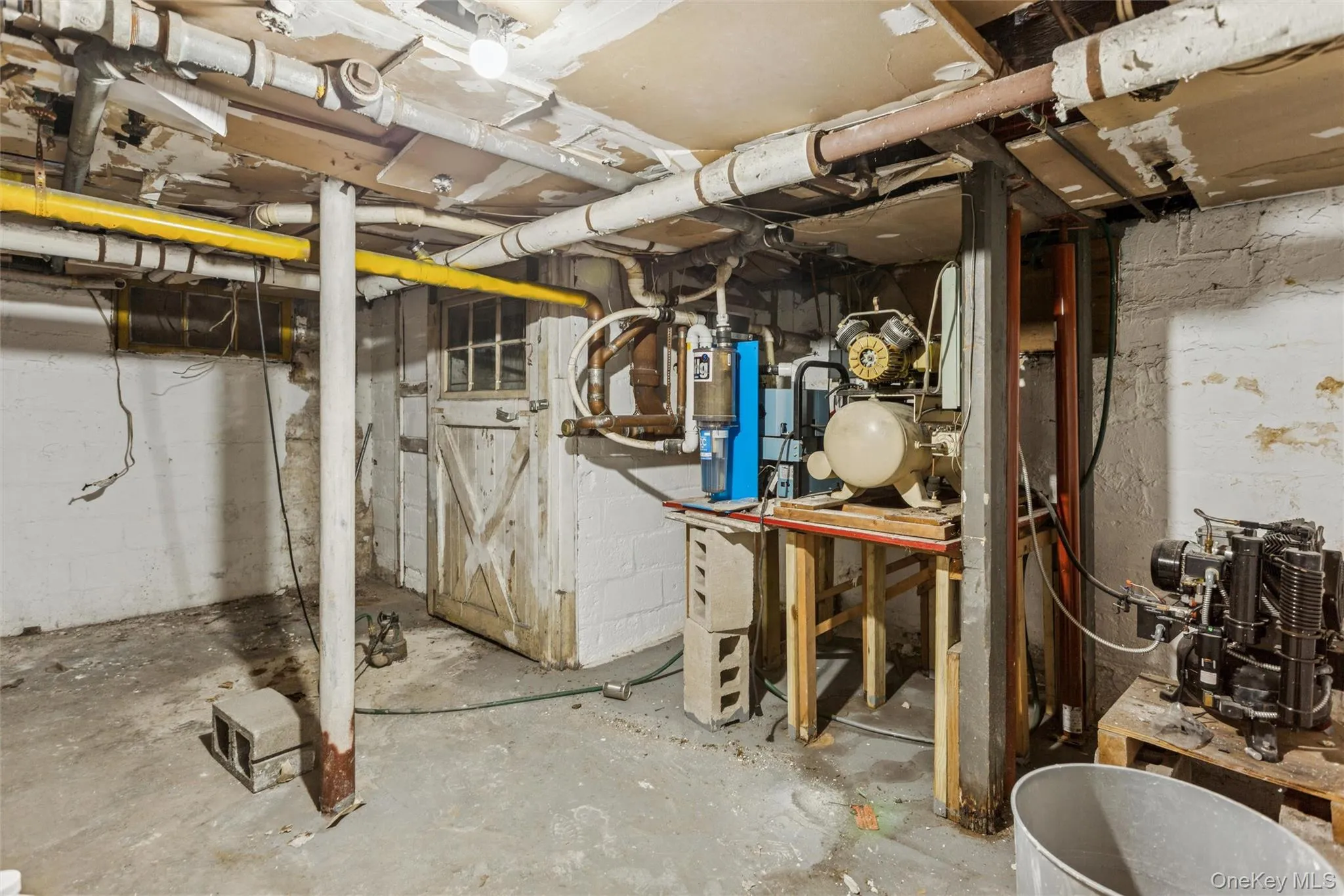 View of unfinished basement View of unfinished basement