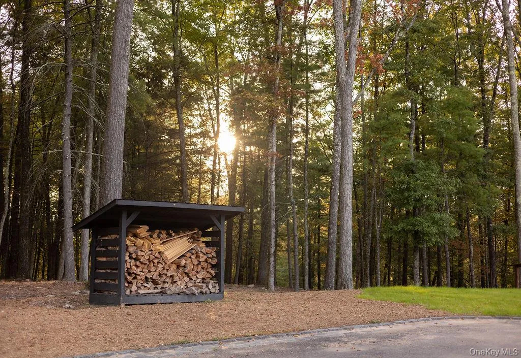 View of outdoor structure with a forest view View of outdoor structure with a forest view