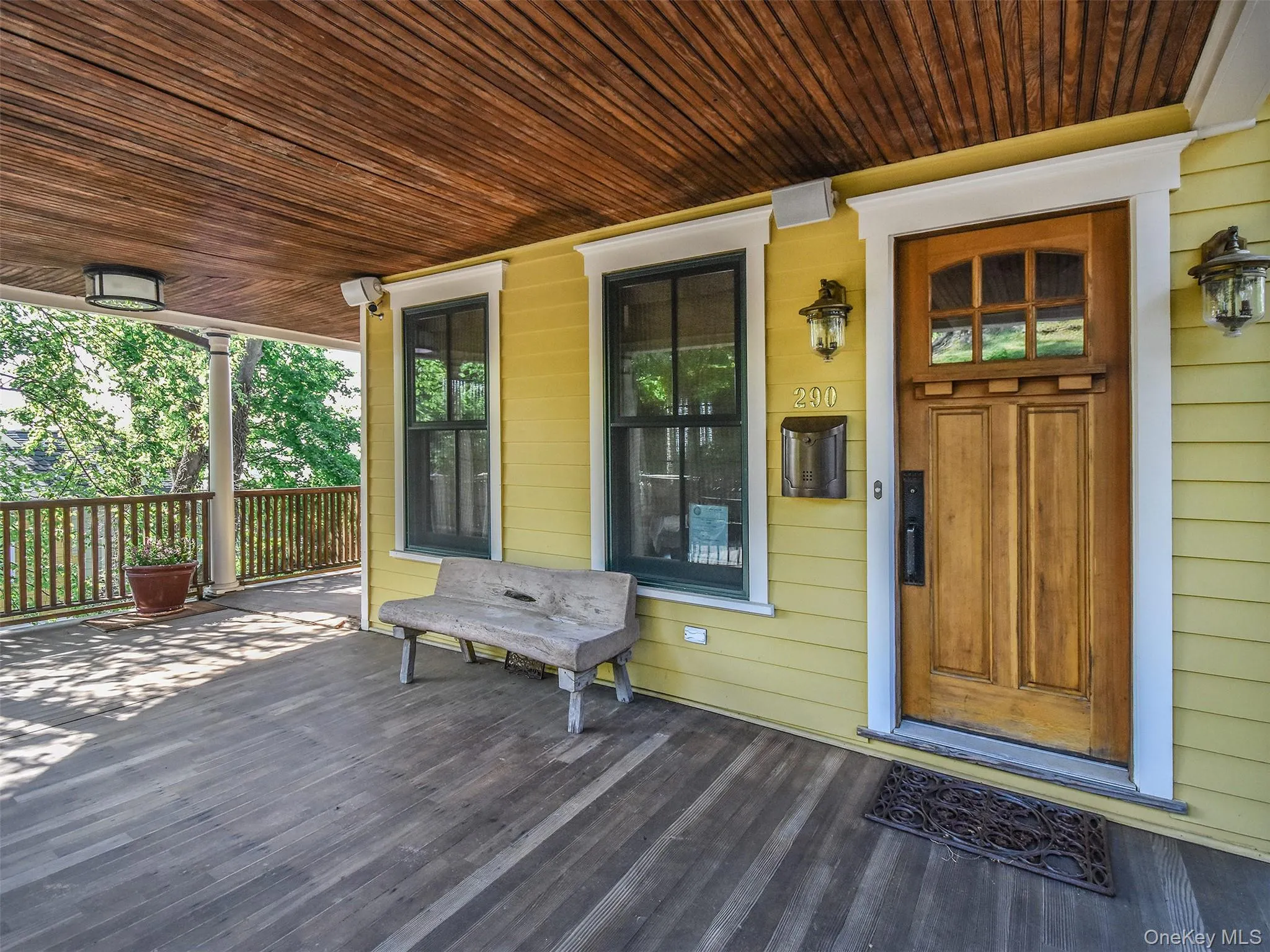 Front porch wraps around. Front porch wraps around.