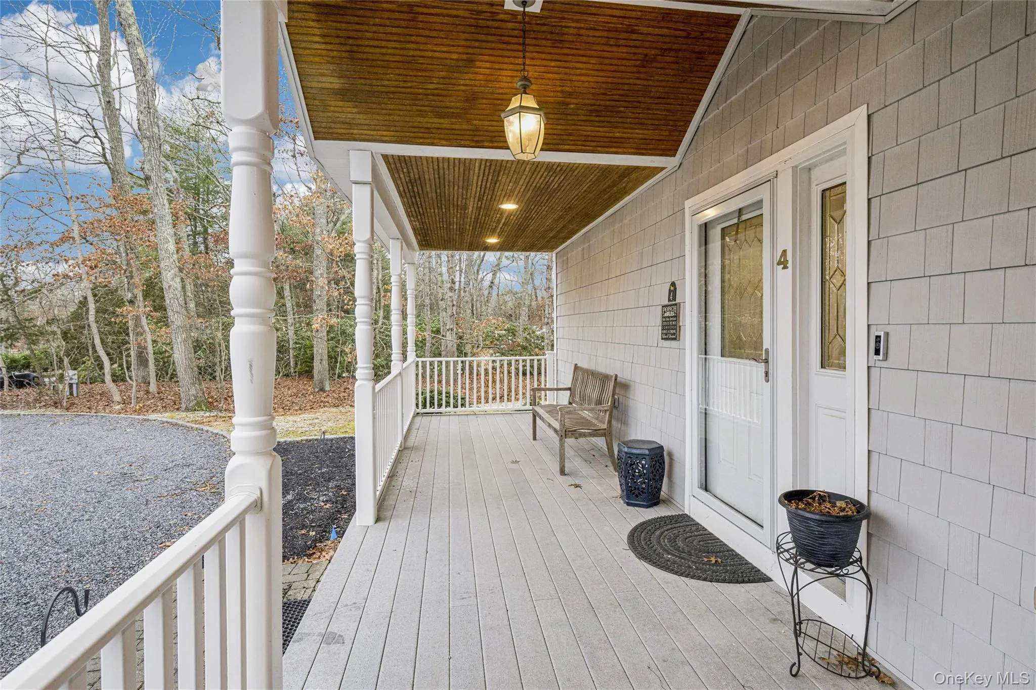 View of wooden porch View of wooden porch