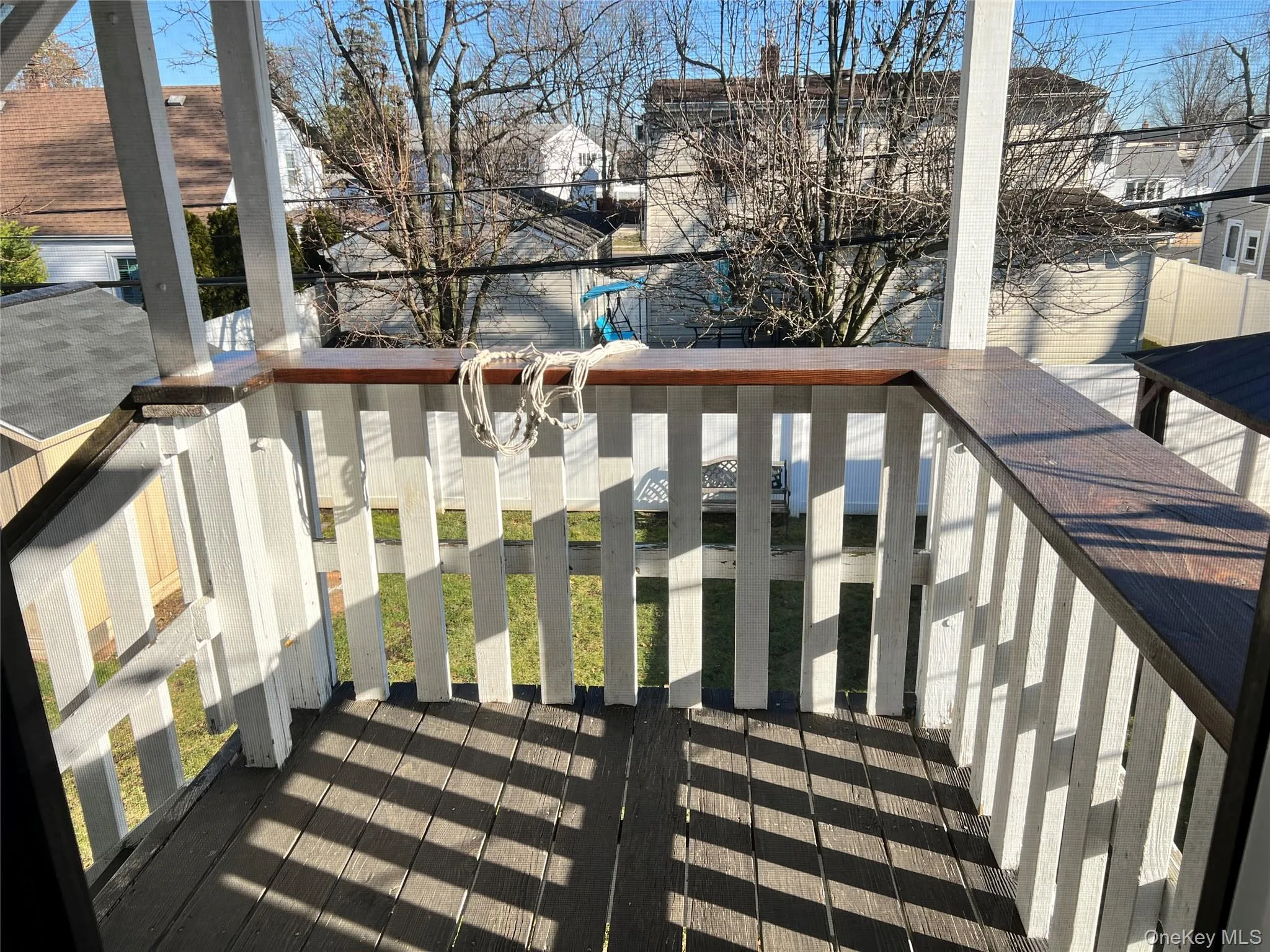 View of wooden terrace View of wooden terrace