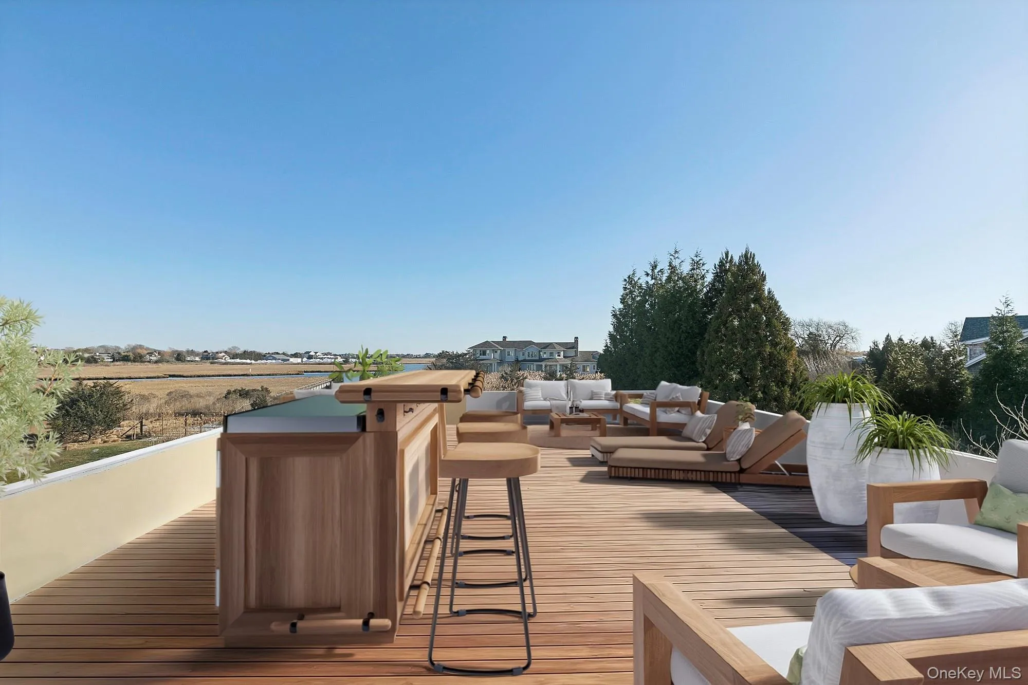 Deck featuring an outdoor living space - virtual reno Deck featuring an outdoor living space - virtual reno