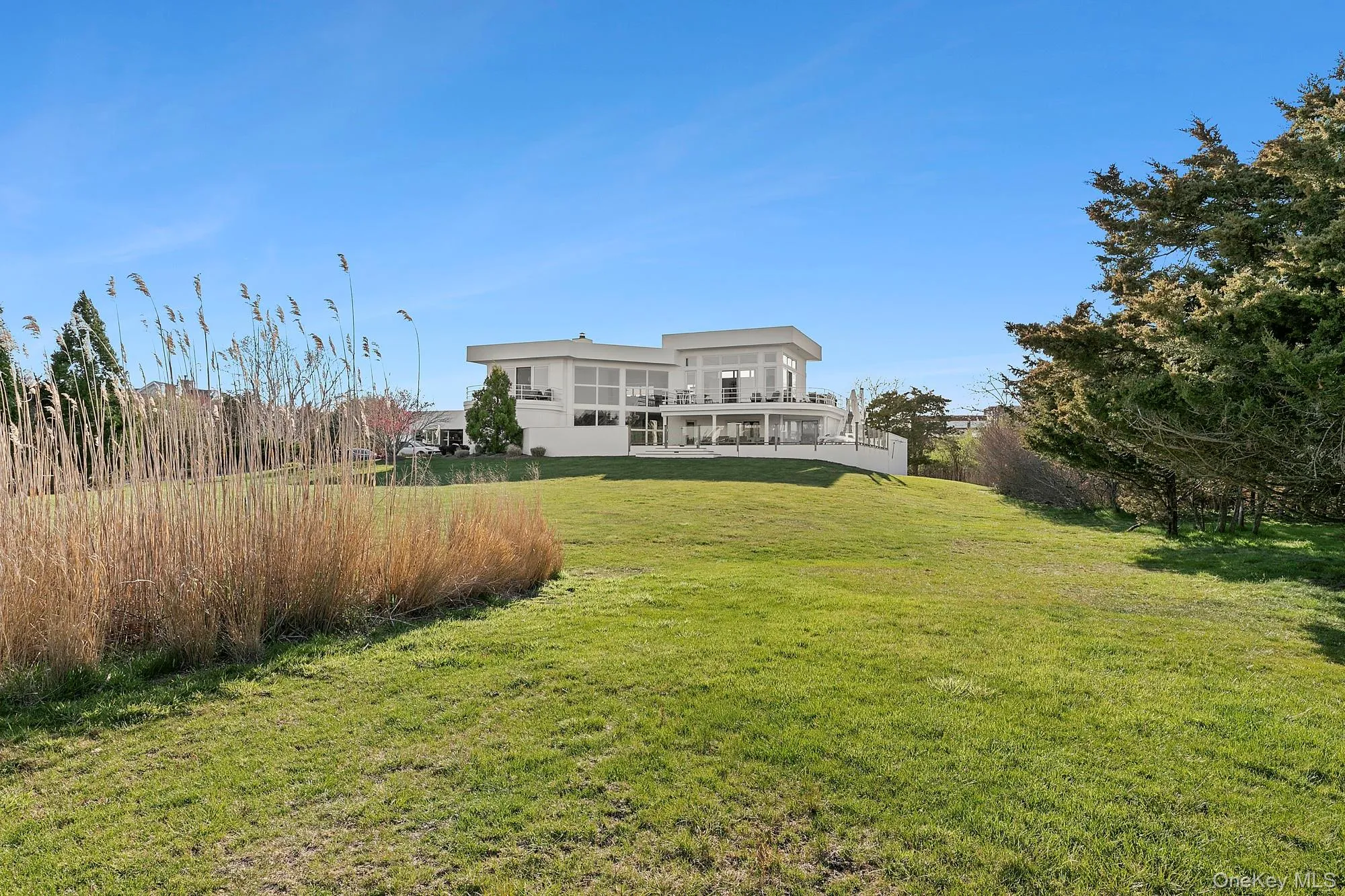 Back of property with a yard Back of property with a yard