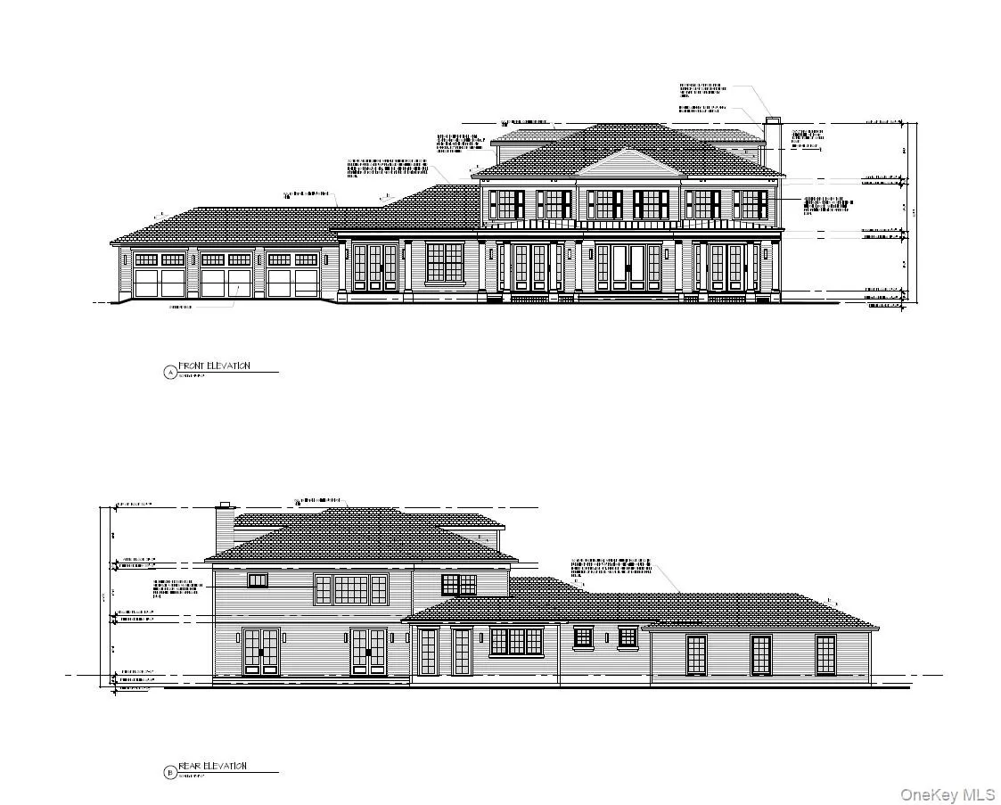 Builders Plan - Front and Rear View Elevation Builders Plan - Front and Rear View Elevation