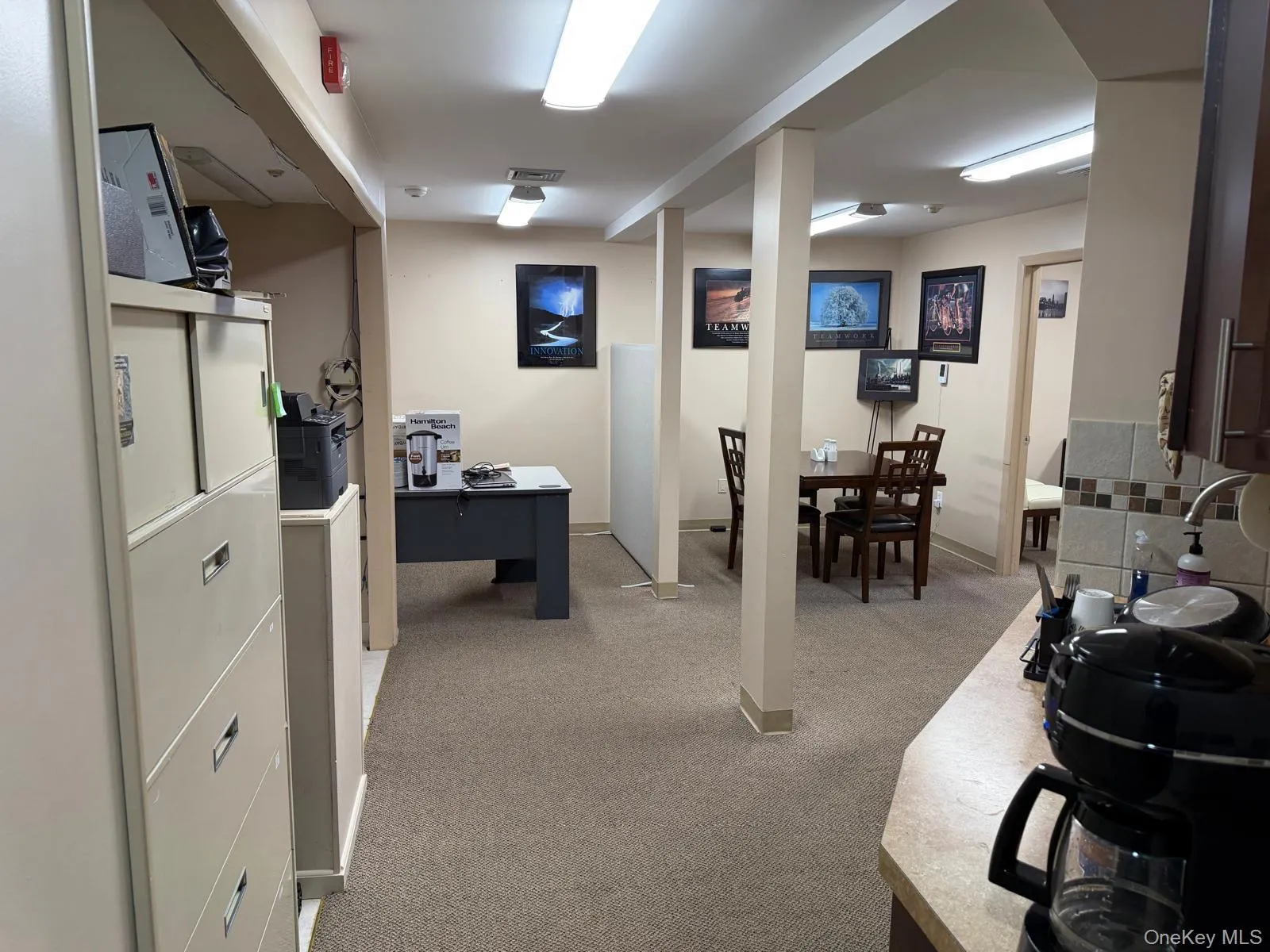 Game room with light colored carpet Game room with light colored carpet