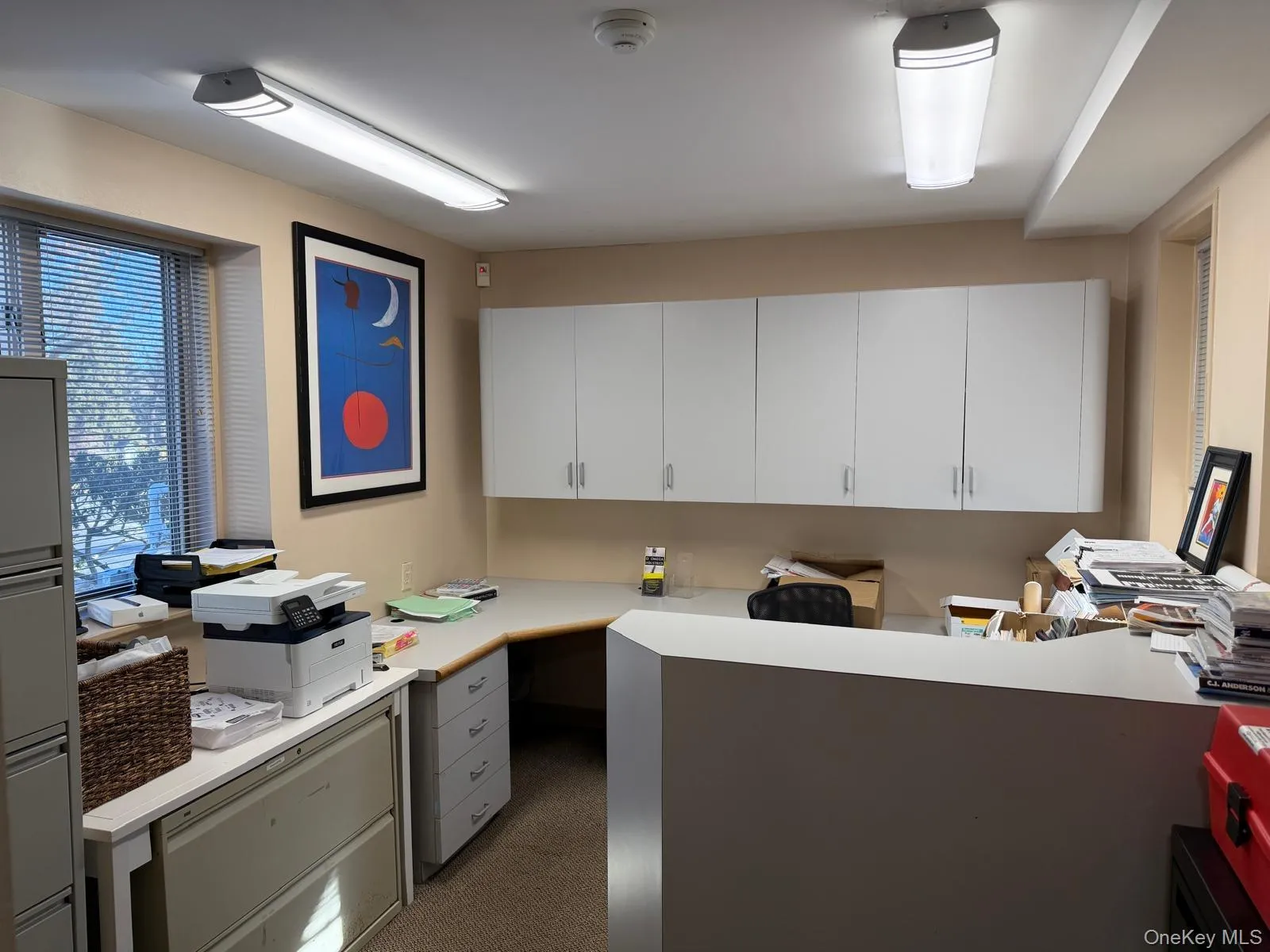 Office featuring built in desk Office featuring built in desk