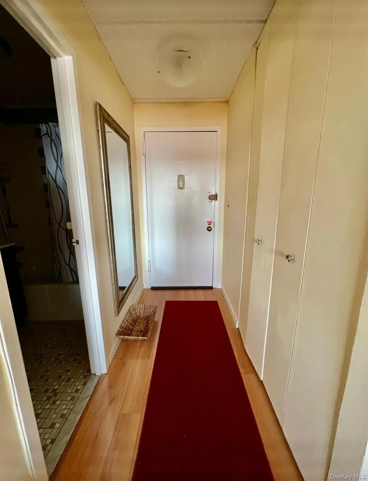 Entryway with light wood finished floors Entryway with light wood finished floors