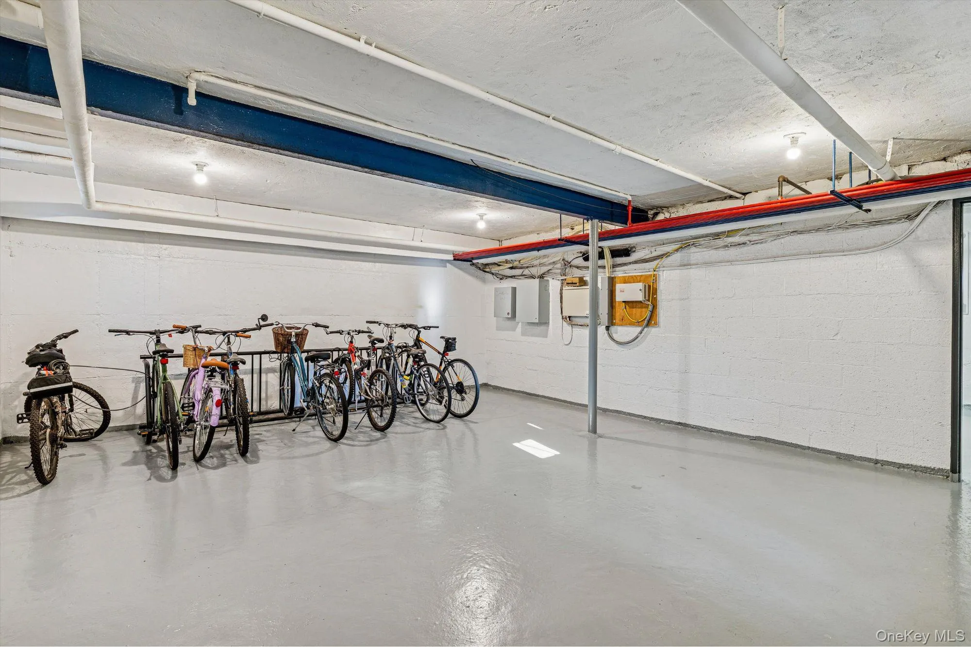 Garage featuring electric panel Garage featuring electric panel