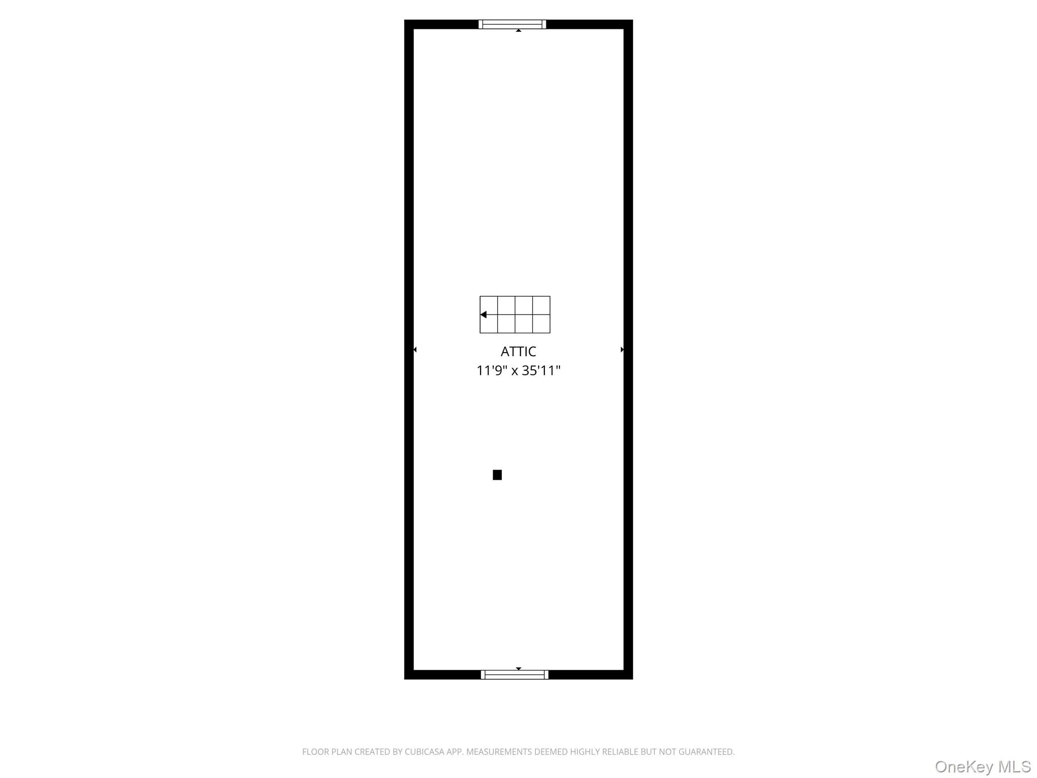 There is a pull down stairs to attic for storage. Floor plan generated by Cubicasa There is a pull down stairs to attic for storage. Floor plan generated by Cubicasa