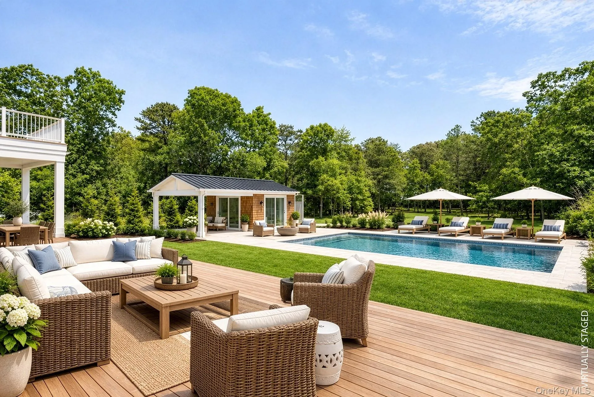 Virtually Stage Pool Area