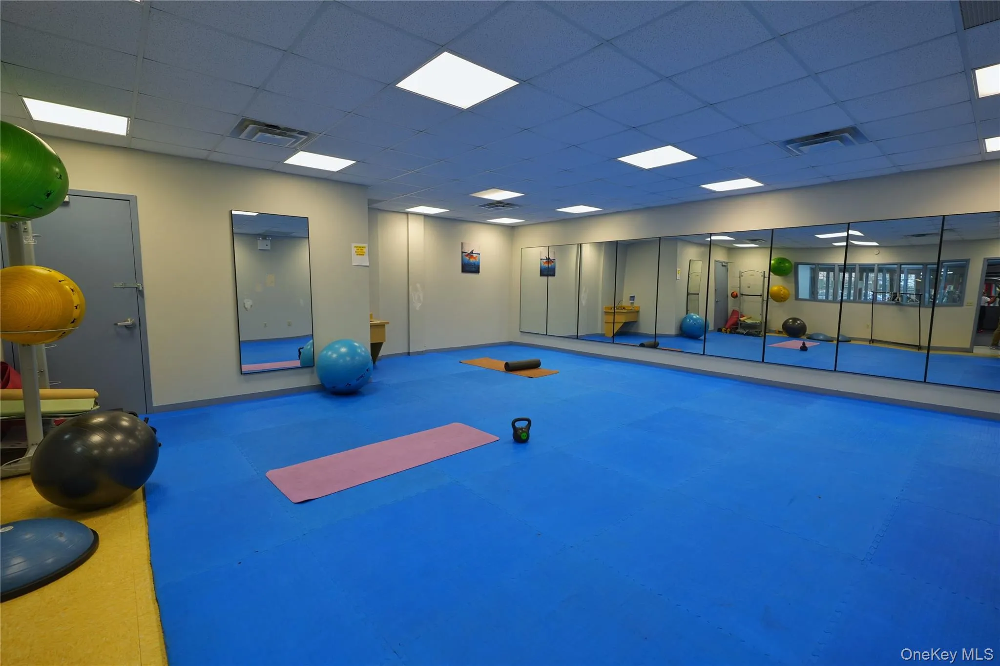 Clubhouse yoga and stretching studio. Clubhouse yoga and stretching studio.