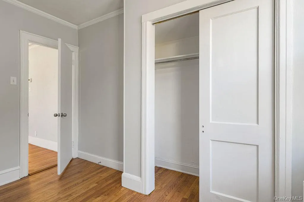 Bedroom from another angle showing the closet Bedroom from another angle showing the closet