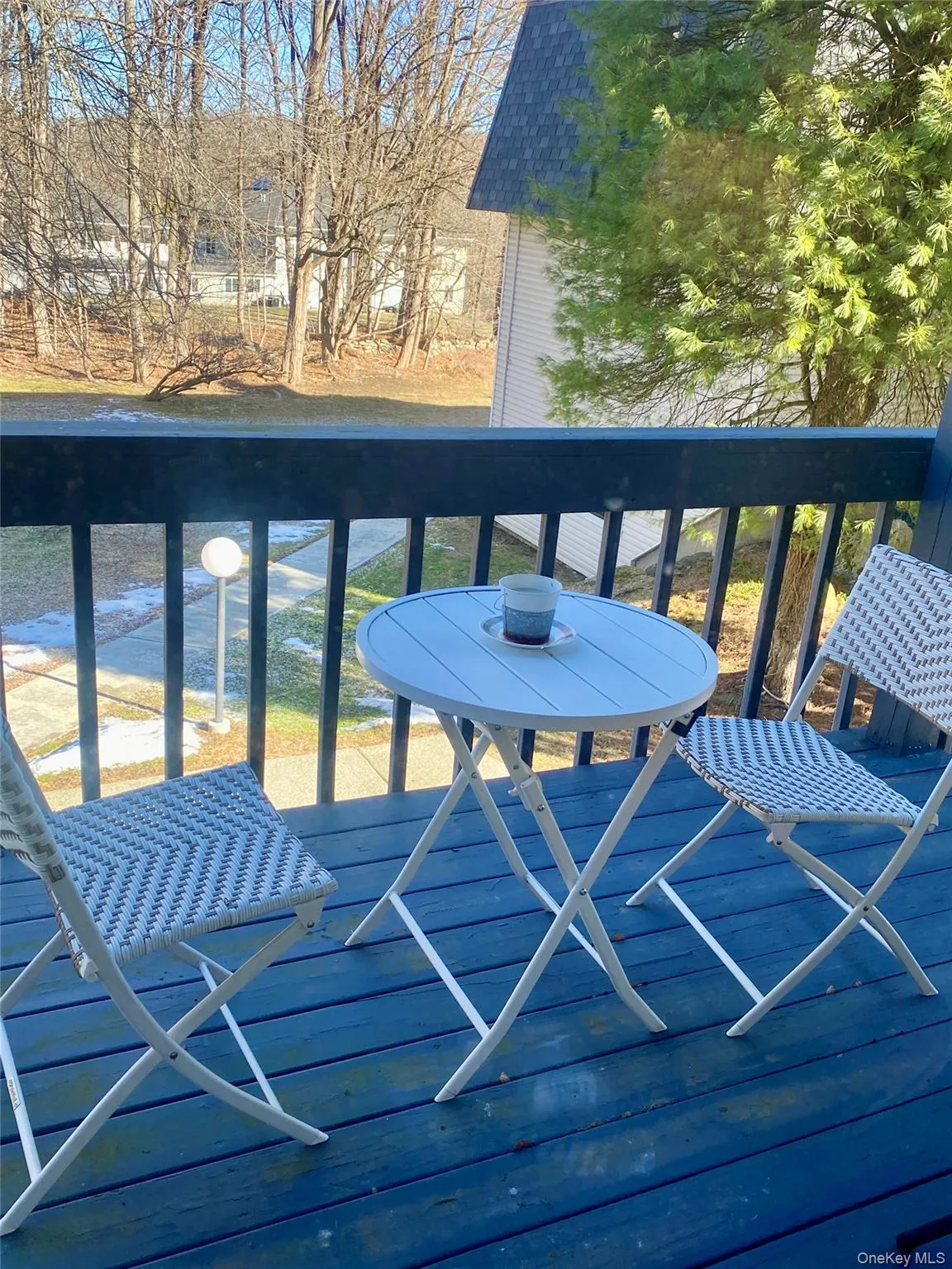 The deck outside the sliders in the Living Room The deck outside the sliders in the Living Room