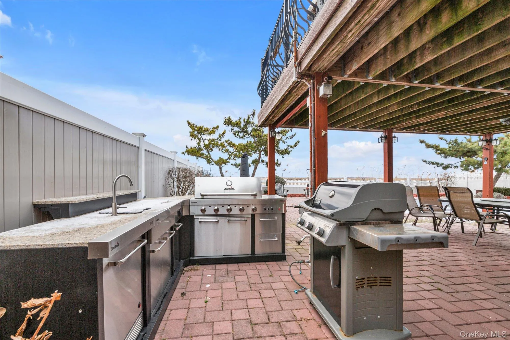 Backyard featuring outdoor kitchen Backyard featuring outdoor kitchen