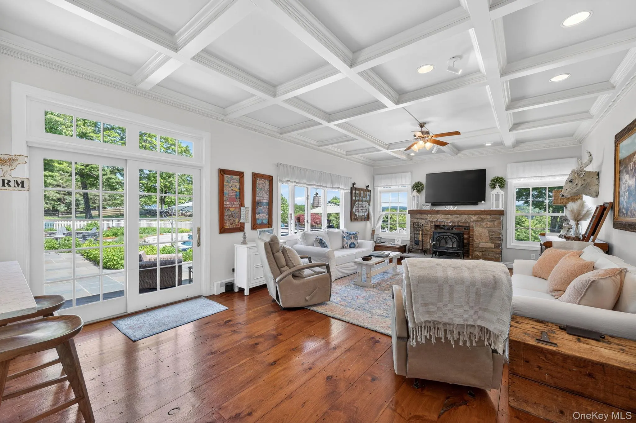 Family room with direct access to pool area Family room with direct access to pool area