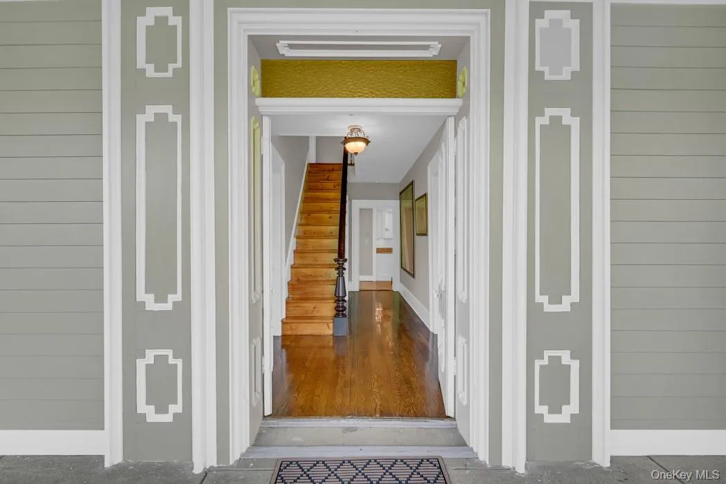 Center Hall Colonial Entrance From Porch Center Hall Colonial Entrance From Porch