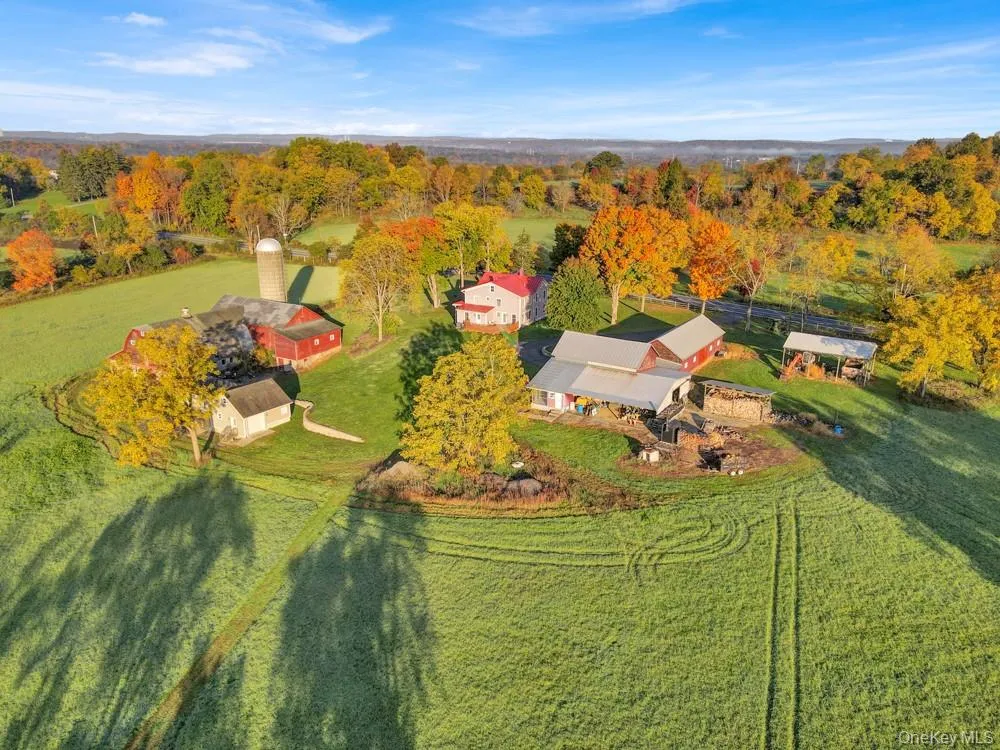 Aerial View of Out Buildings and Second House Aerial View of Out Buildings and Second House